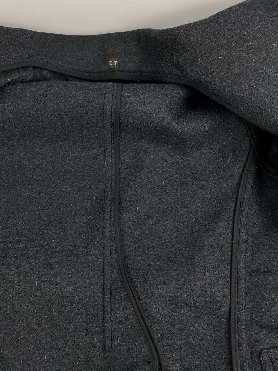 Taiga Takahashi Black Wool Mackinaw Coat Solid Color Size US S / EU 44-46 / 1 - 8 Thumbnail