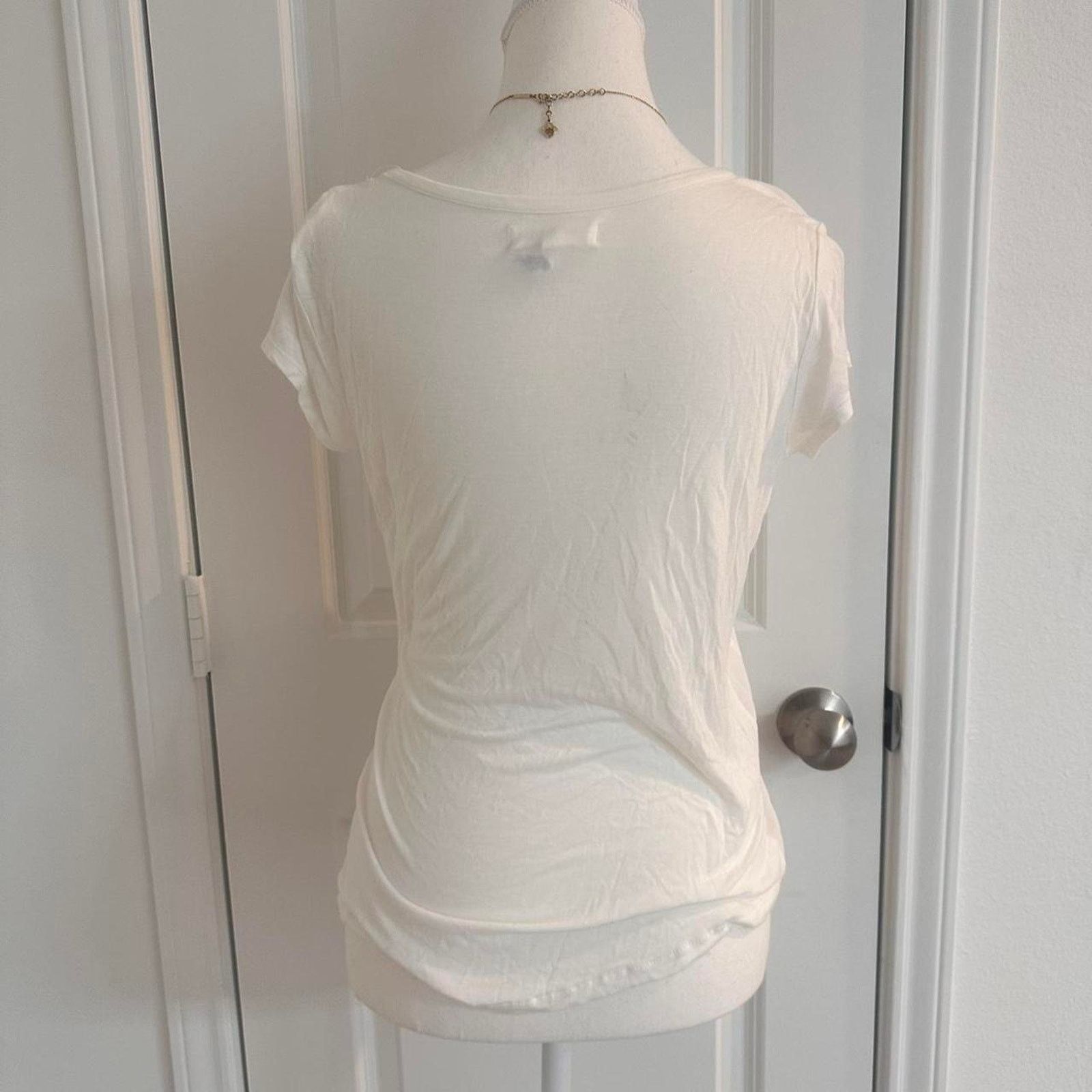 Aeropostale White Sequin Aeropostale Vintage Size Small Top Size US S / EU 44-46 / 1 - 2 Thumbnail