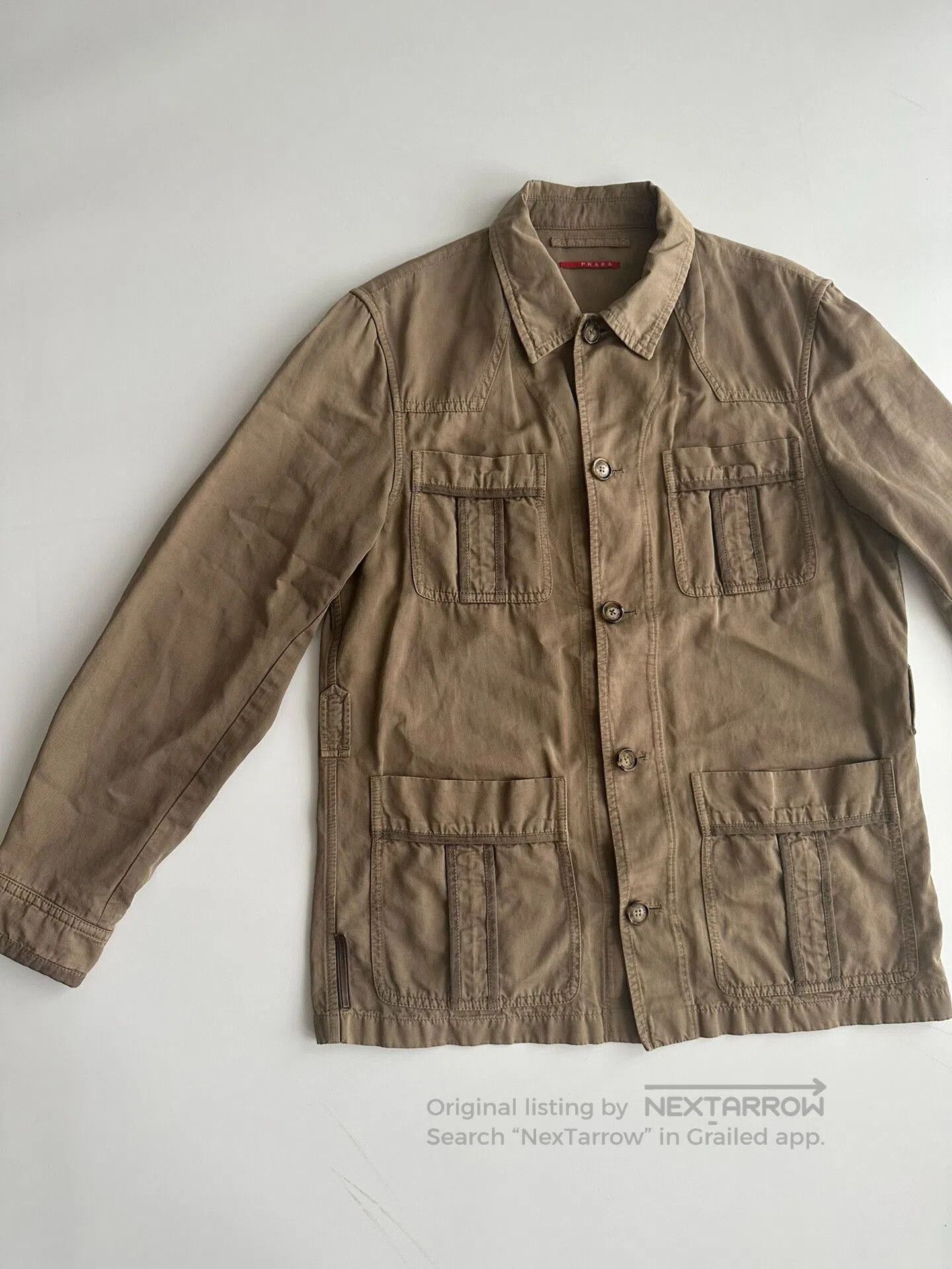 Prada PRADA 00s Four Pocket Hunting Jacket. Size US XL / EU 56 / 4 - 1 Thumbnail