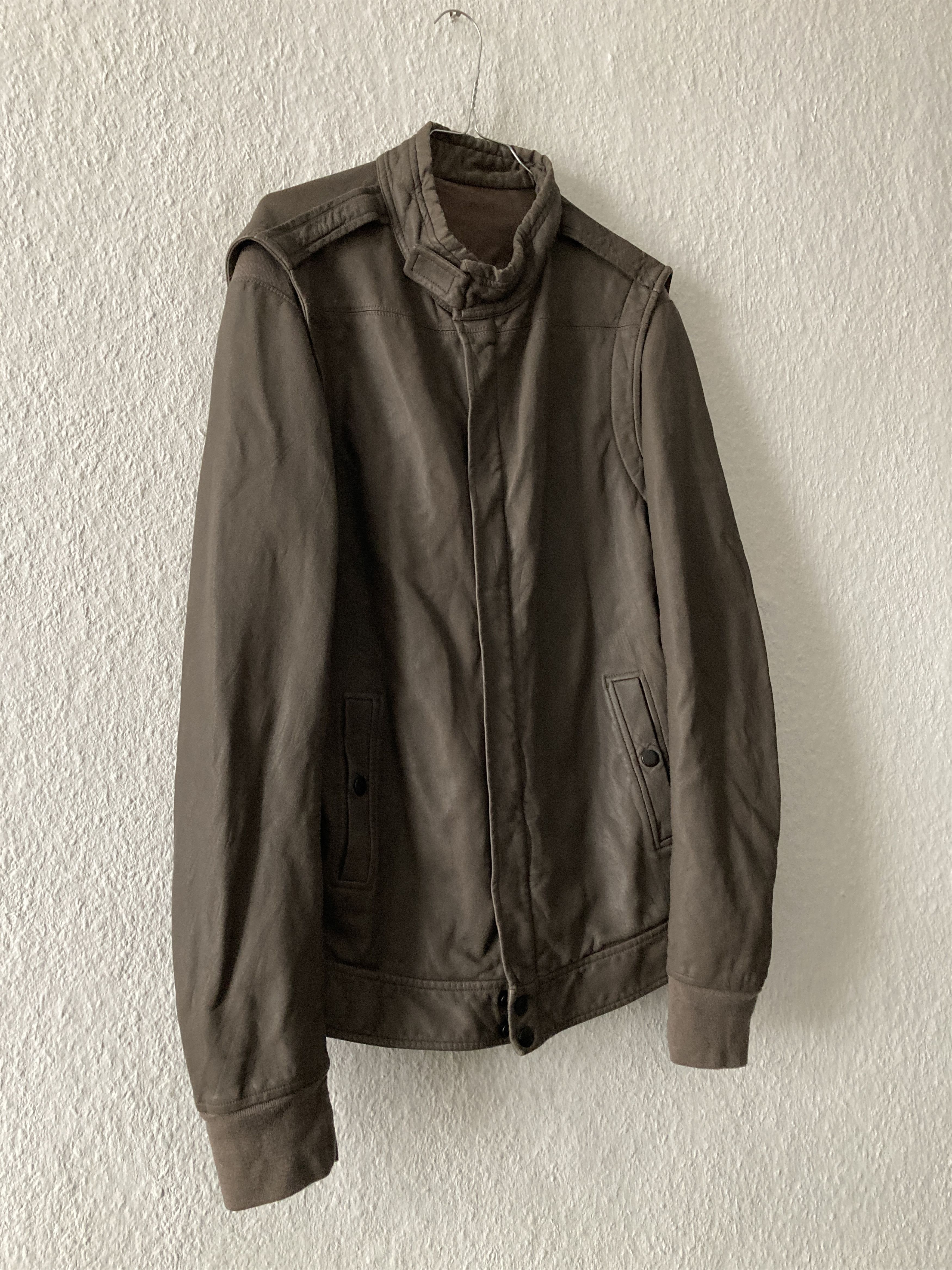 Rick Owens F/W 10 "GLEAM" F1 Pilot Lamb Leather Jacket XL Rick Owens Size US XL / EU 56 / 4 - 9 Thumbnail