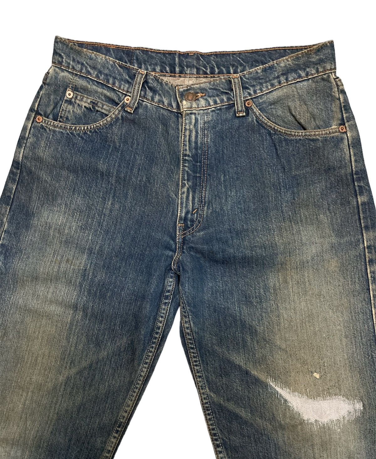 Levi's Vintage Distressed Levi’s Orange Tab 612 Blue Jeans Size US 33 - 2 Thumbnail
