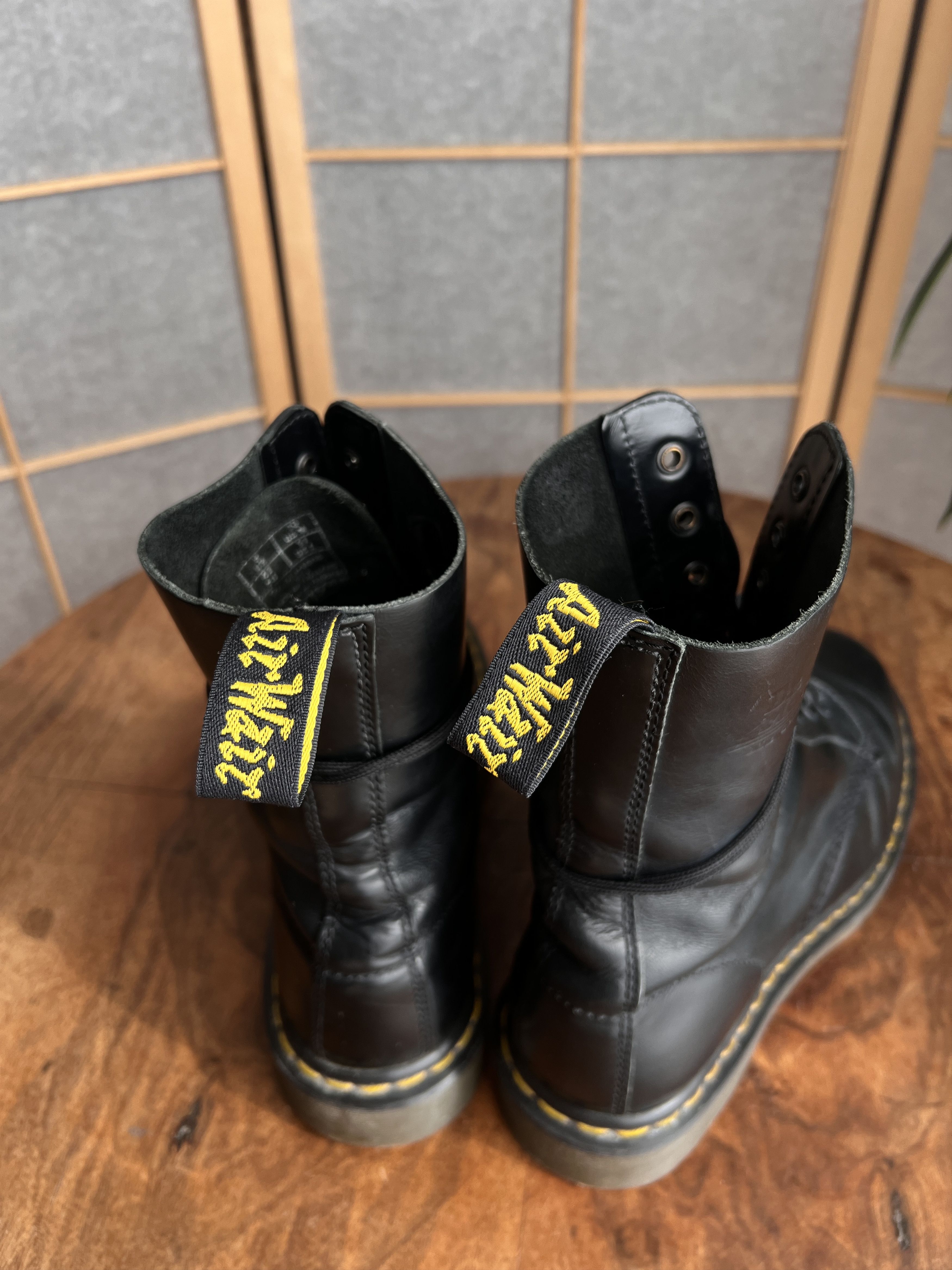 Dr. Martens Dr.Martens 1490 Black Leather Boots rare punk skinhead eng Size US 9.5 / EU 42-43 - 10 Thumbnail
