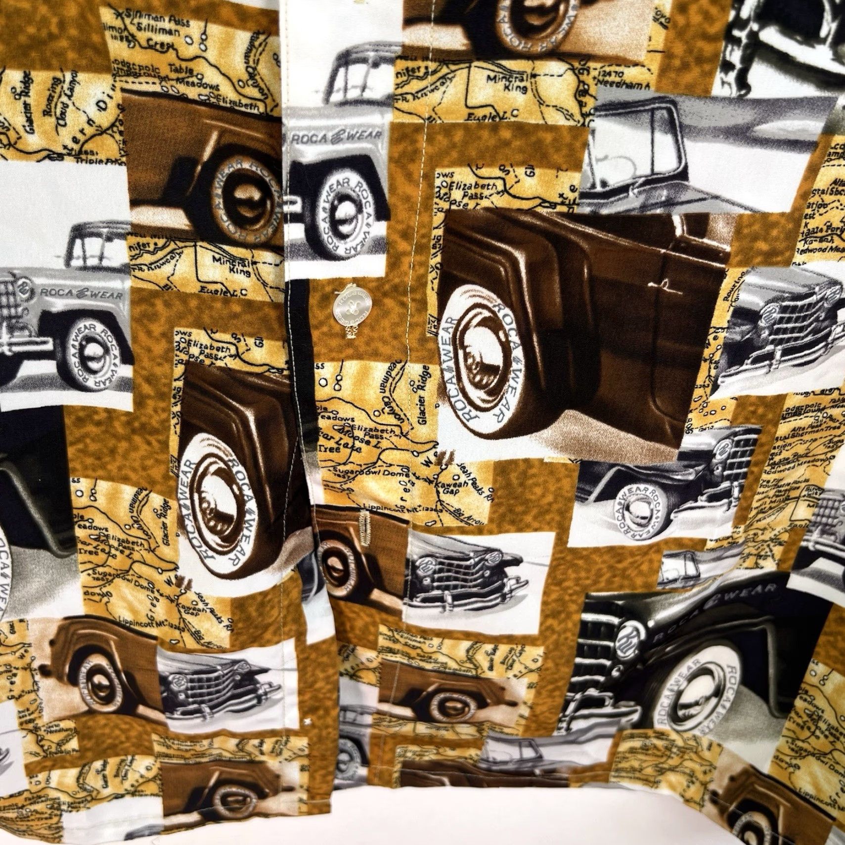 Rocawear VTG Rocawear Y2K Cars Graphic Button-Up Shirt Mens Size 2XL Size US XXL / EU 58 / 5 - 5 Thumbnail