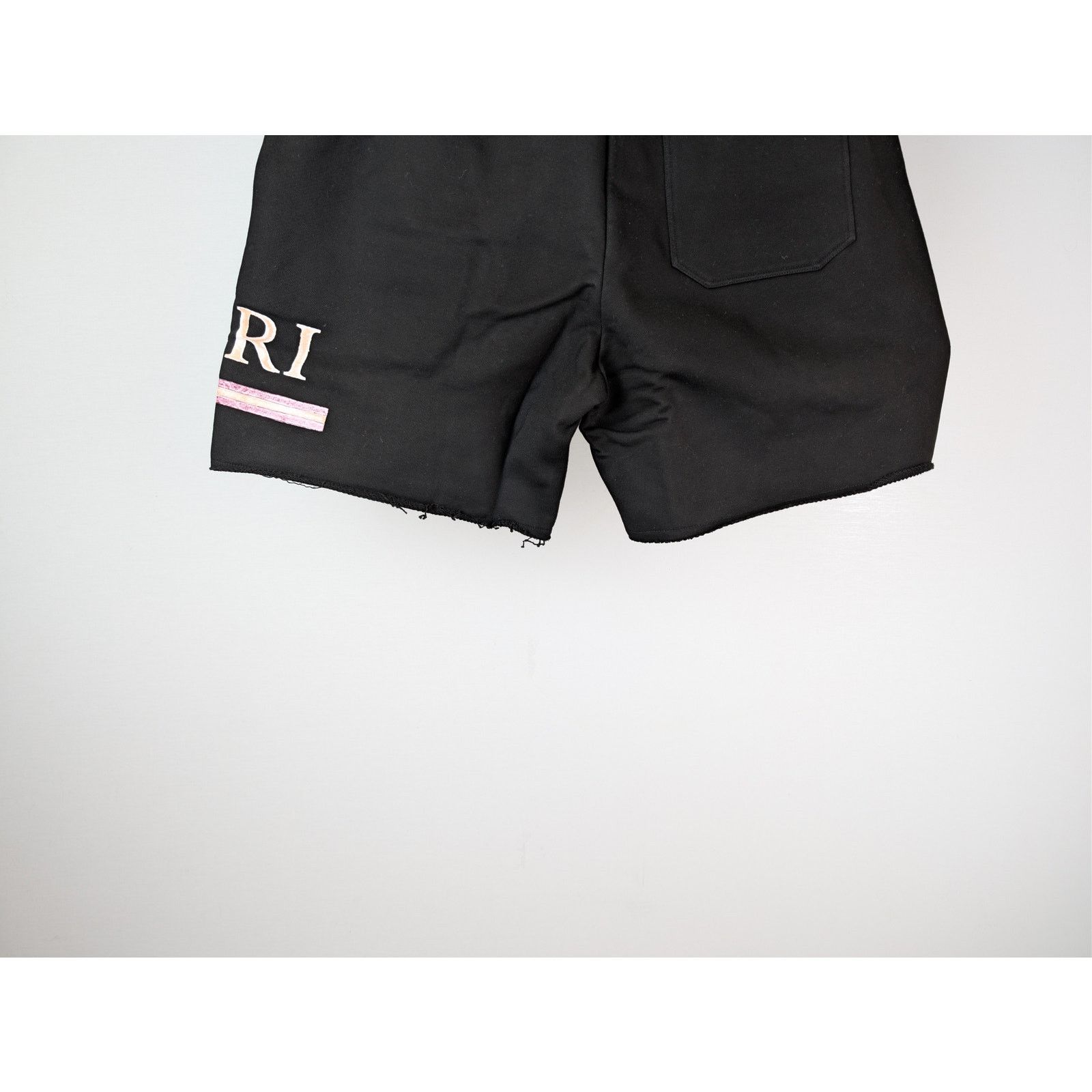 Amiri o1rshd1 MA Watercolor Bar Sweatshort in Black Size US 32 / EU 48 - 13 Thumbnail