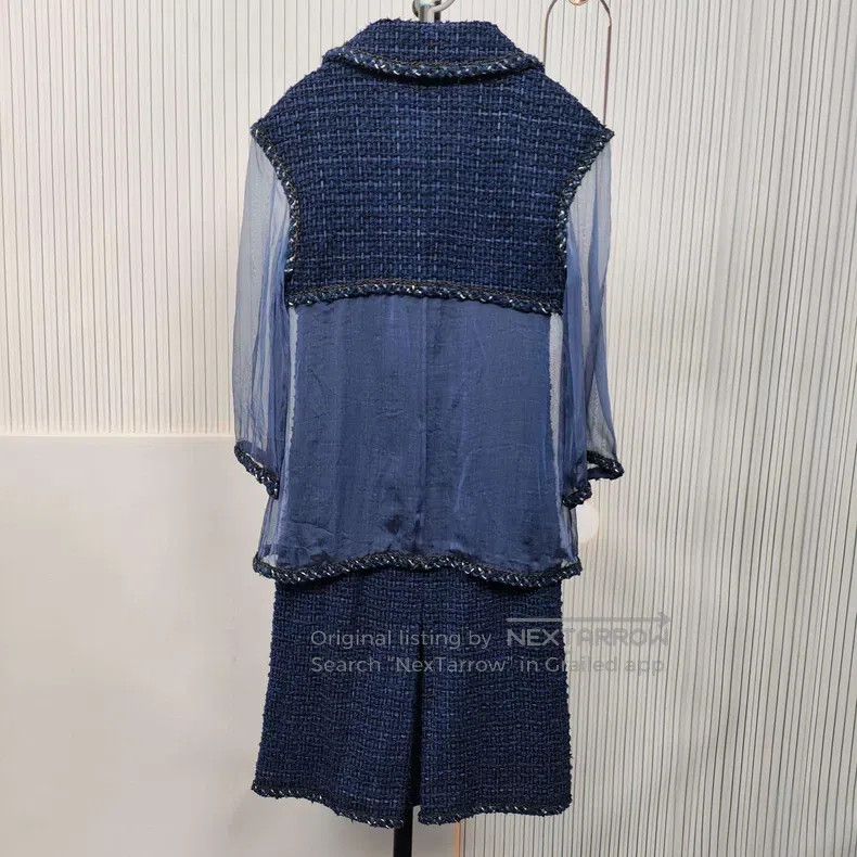 Chanel Chanel Blue silk dress Size XS / US 0-2 / IT 36-38 - 2 Thumbnail