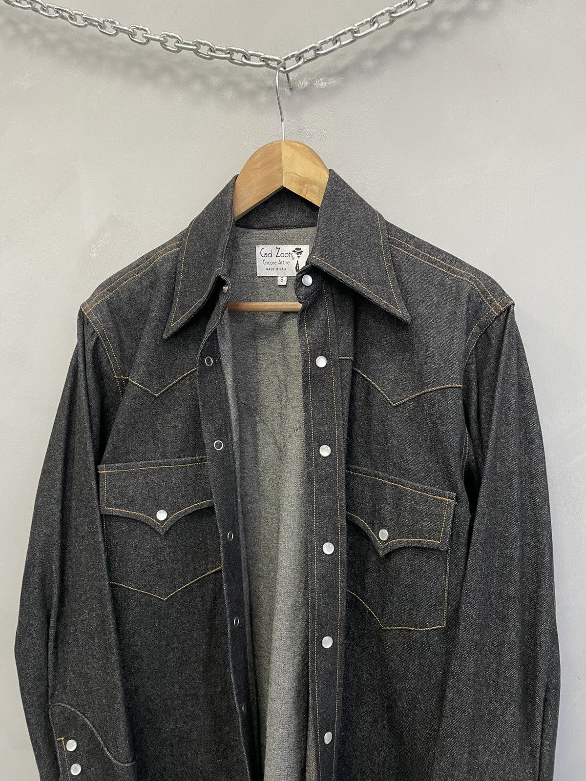 Western Rise Cad Zoots vintage denim shirt western style hype 90s Size US S / EU 44-46 / 1 - 7 Thumbnail