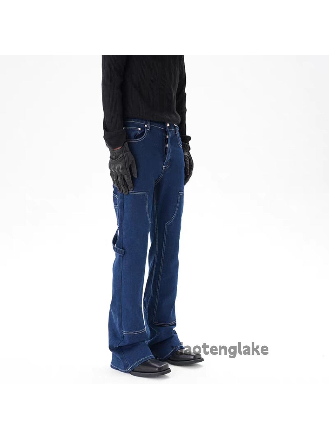Jean Xtl vintage utility skate hiphop yuppie carpenter jeans Size US 33 - 1 Thumbnail