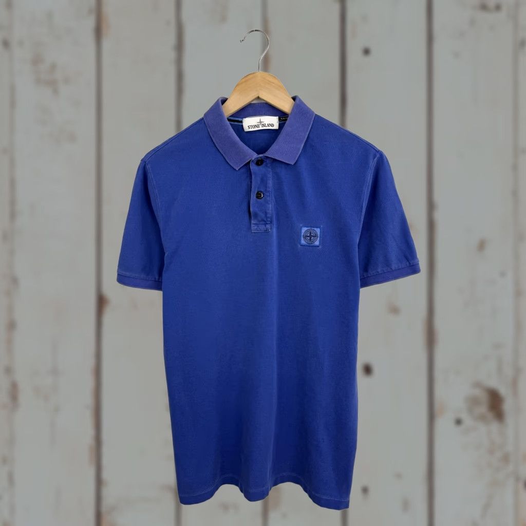 Stone Island Stone Island Patch Program Polo T-Shirt Blue L Mens XS? No—keep to L size; blue Polo T-Shirt Stone Island Patch Program Polo T-Shirt Blue L Mens Size US L / EU 52-54 / 3 - 1 Thumbnail
