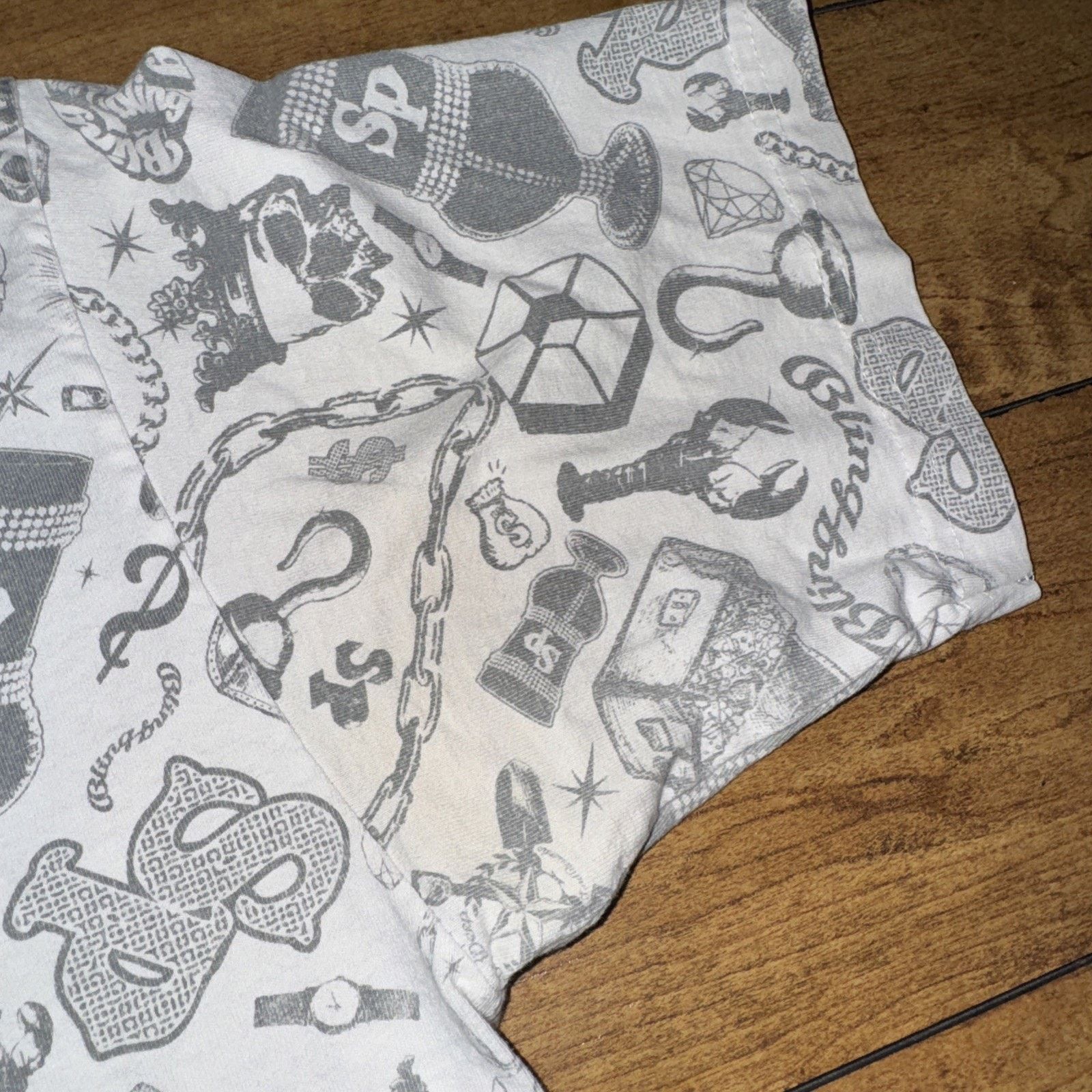 Southpole Vintage Southpole All Over Print T-Shirt XL 19x27 White Size US XL / EU 56 / 4 - 6 Thumbnail