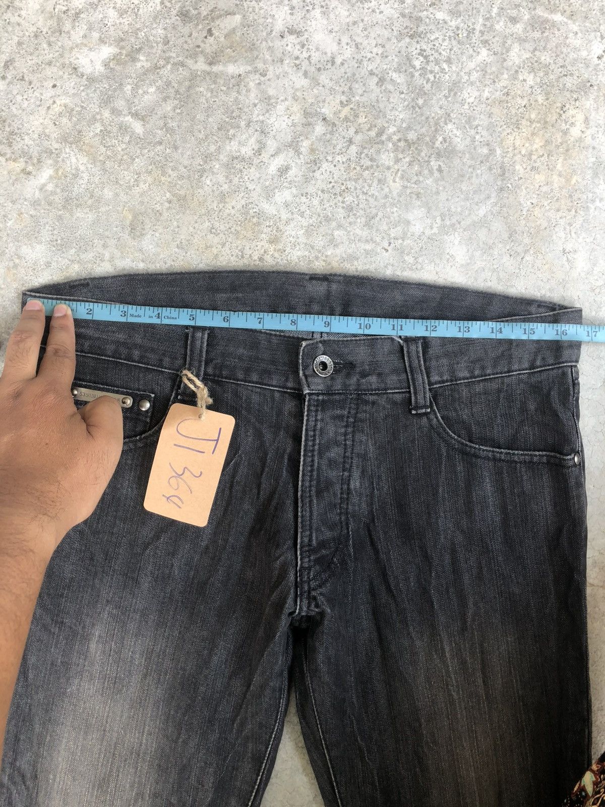 5351 POUR LES HOMMES 5351 Pour Les Hommes Flared Jeans Bootcut Distressed Size US 33 - 22 Thumbnail