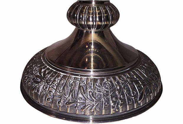 Designer Silver Plated Ornate White Metal Fruit Basket Size ONE SIZE - 2 Thumbnail