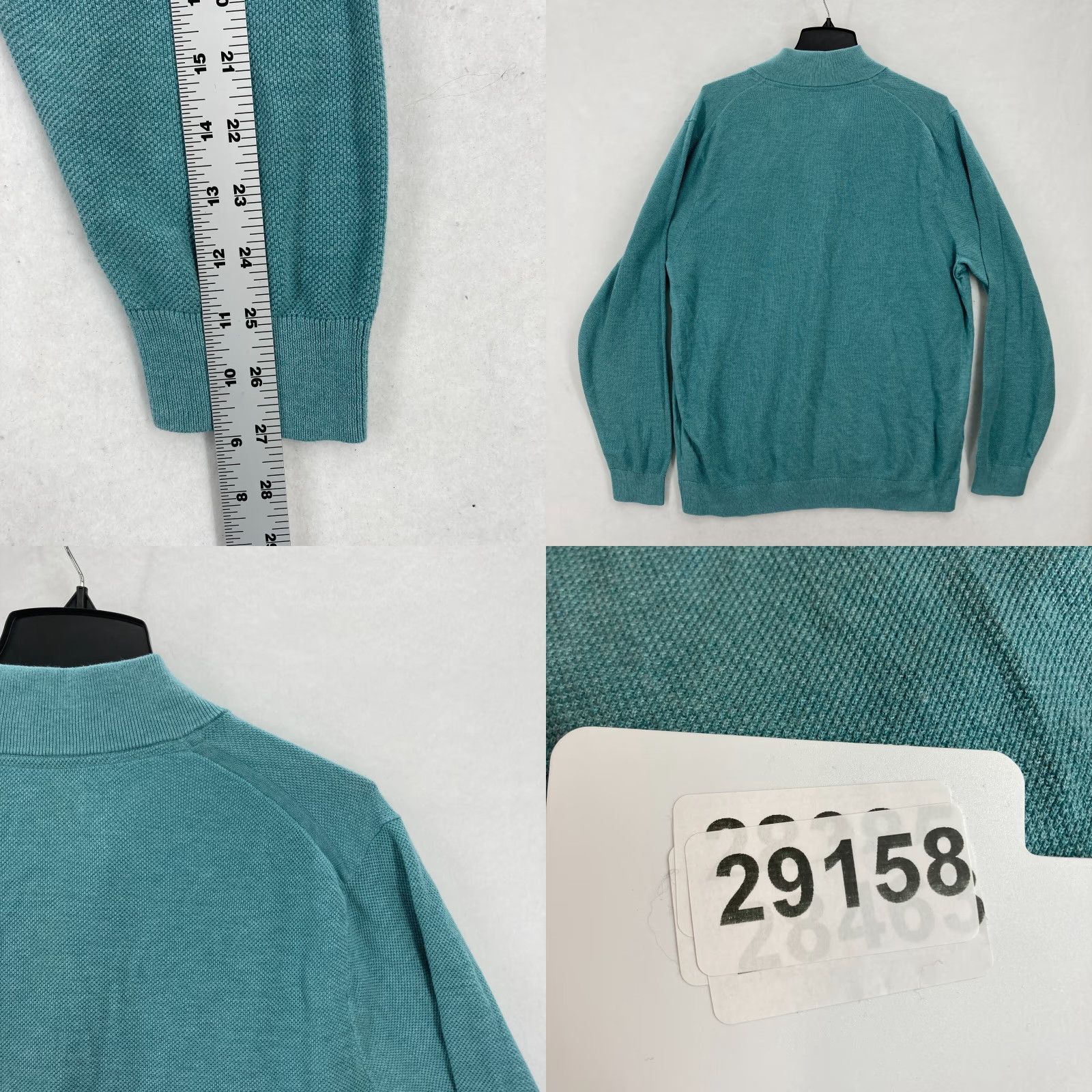 Tommy Bahama Tommy Bahama Island Zone Quarter Zip Sweatshirt Mens XL Blue Preppy Mock Neck Pullover Warm All Seasons Vintage: No Size US XL / EU 56 / 4 - 9 Thumbnail