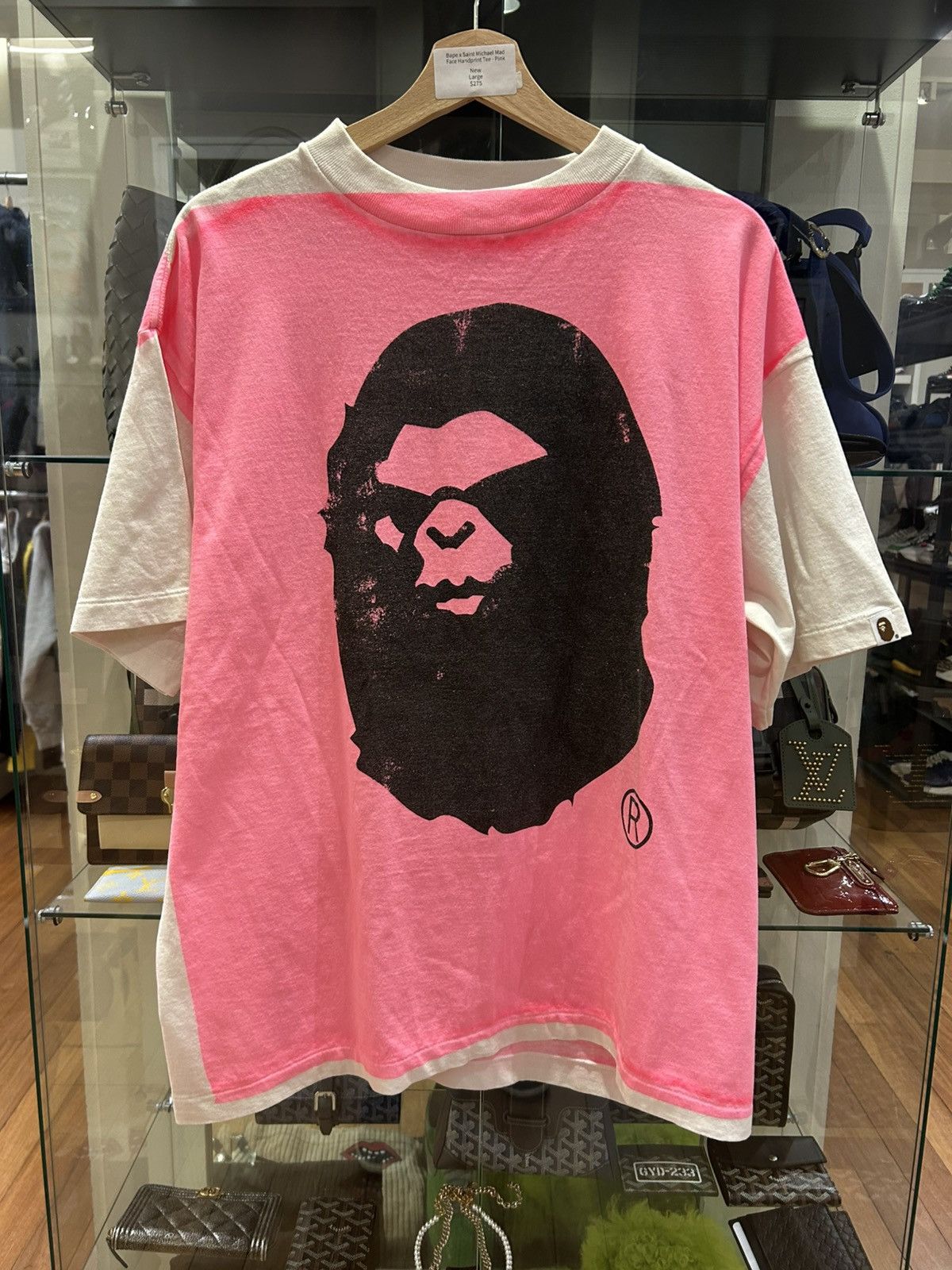 Bape Bape X Saint Michael Ape Head Tee Size US L / EU 52-54 / 3 - 1 Thumbnail