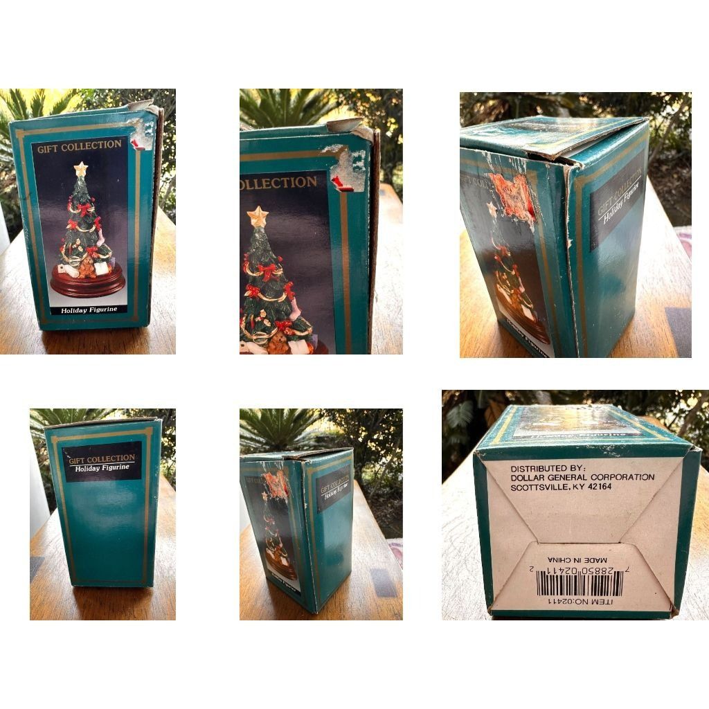 Vintage VTG Gift Collection Holiday Figurine Christmas Tree New Pupp Size ONE SIZE - 12 Thumbnail