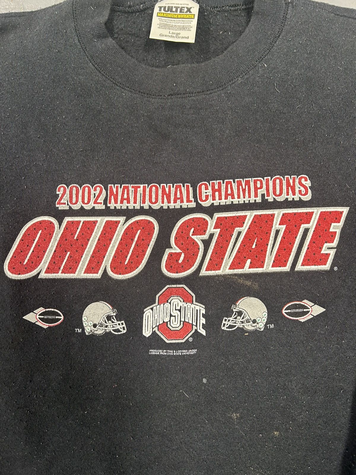 Vintage Crazy Vintage Y2K Black Ohio State University Baggy Crewneck Size US L / EU 52-54 / 3 - 2 Thumbnail