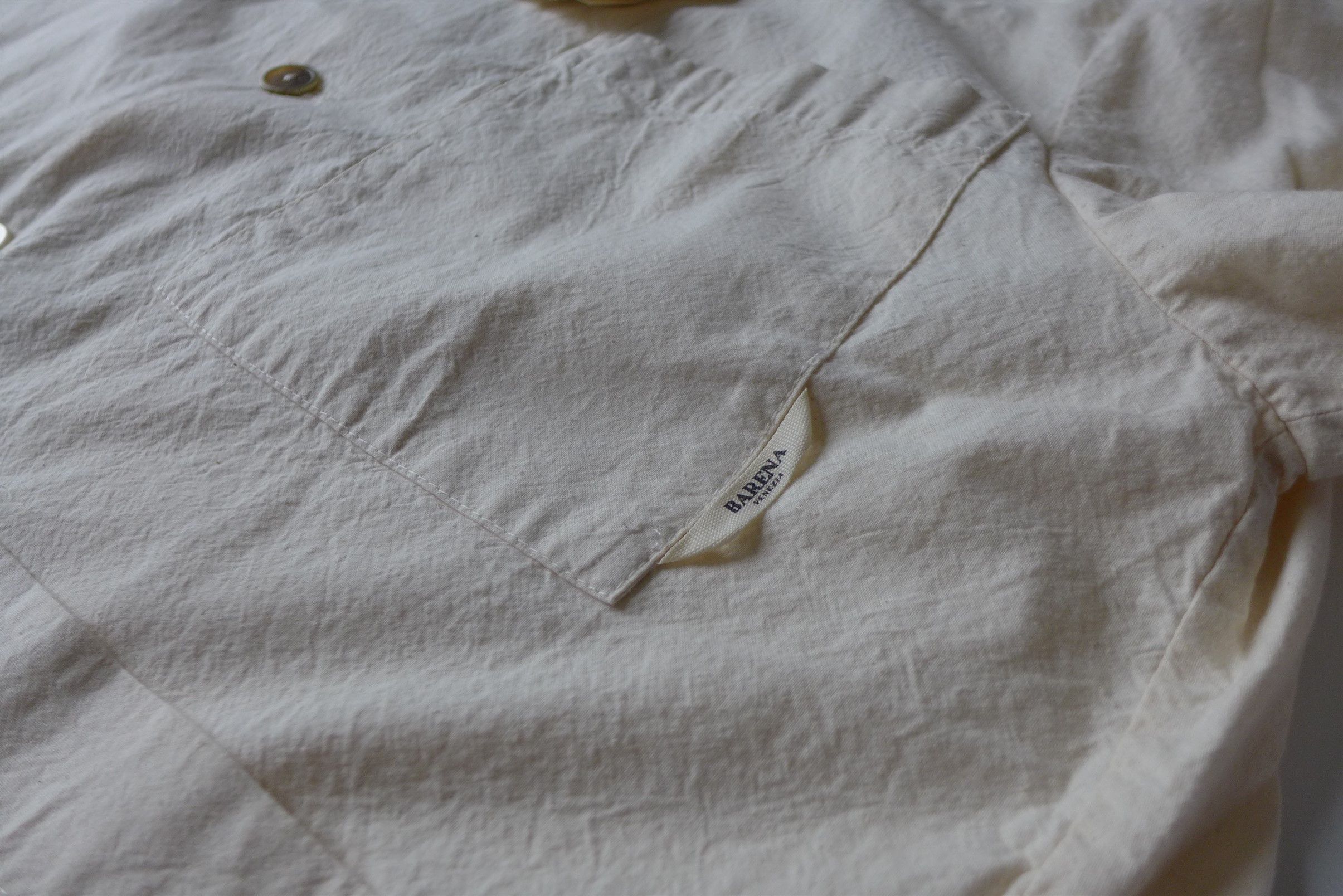 Barena Barena Oversized Stae Garzoto Overshirt - Ecru Cotton Size US XL / EU 56 / 4 - 15 Thumbnail