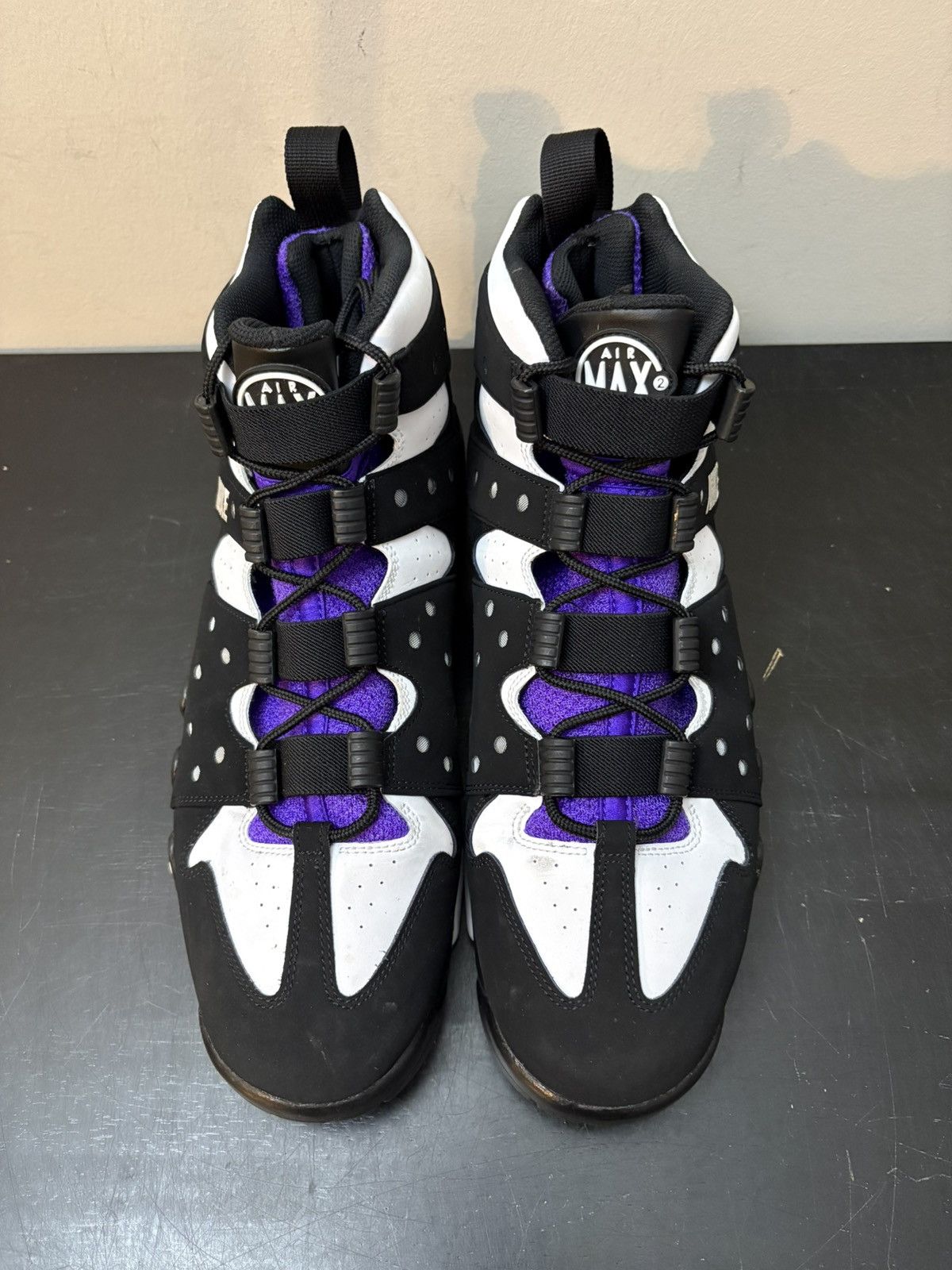 Nike Nike Air Max 2 CB 94 OG Black White Purple Size US 13 / EU 46 - 2 Thumbnail