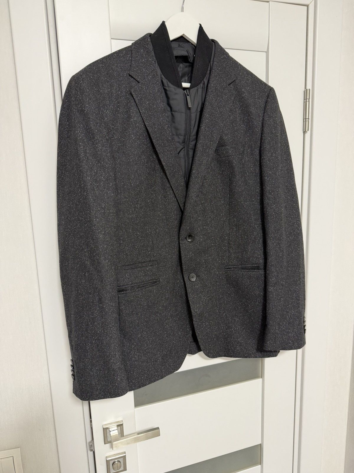 Hugo Boss Hugo Boss Zip Wool Blazer Jacket Size 52 Size 50S - 4 Thumbnail