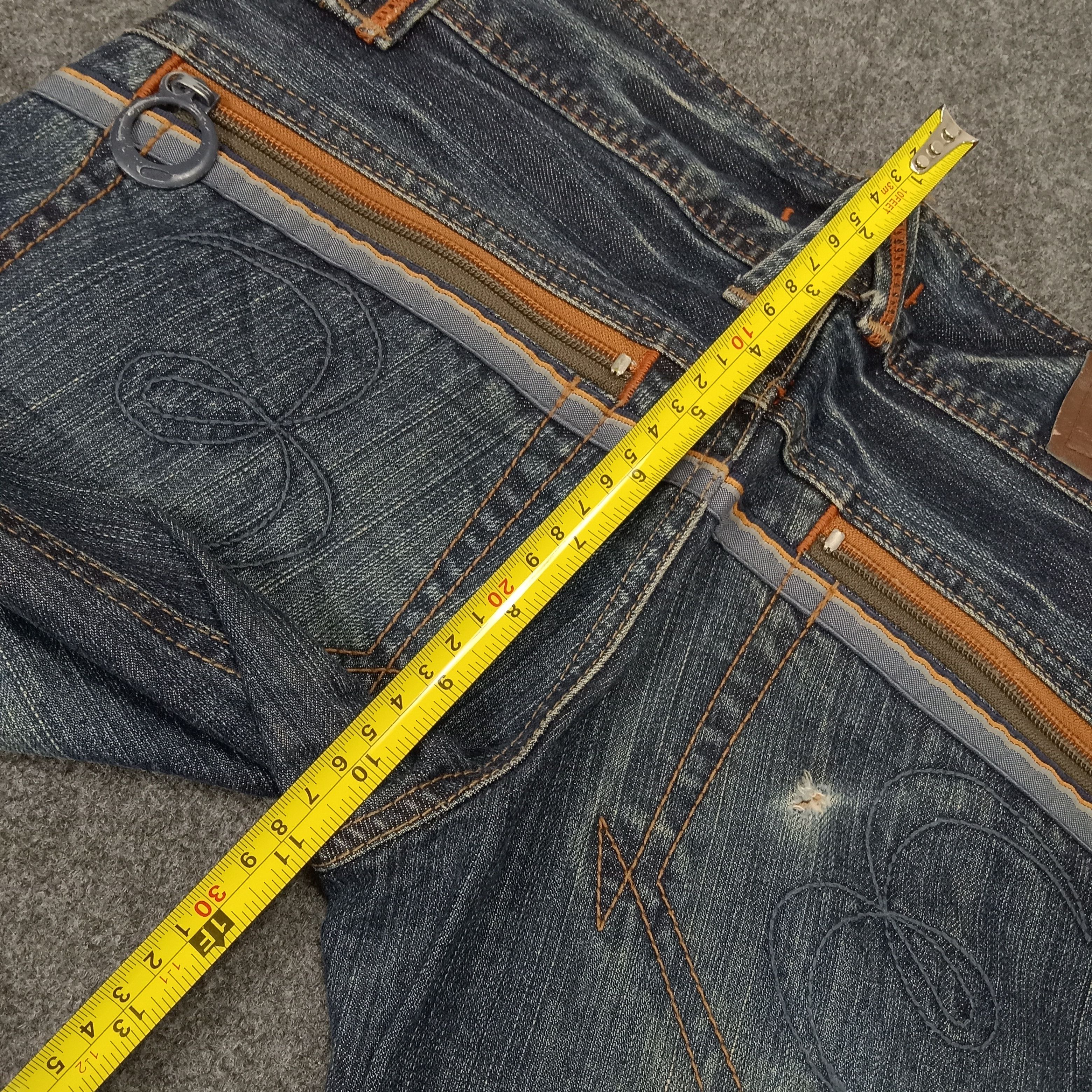 Japanese Brand ET Japanese Brand Bootcut Fading Style Denim Jeans Size 31" - 12 Thumbnail