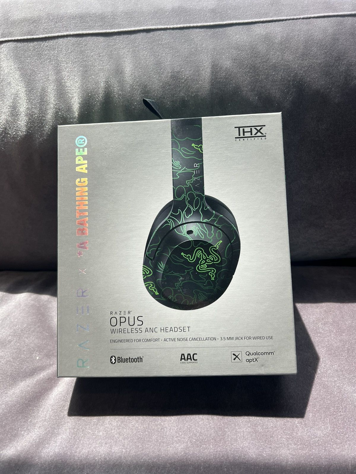 image of Bape X Razer Opus Headset in Green, Men's