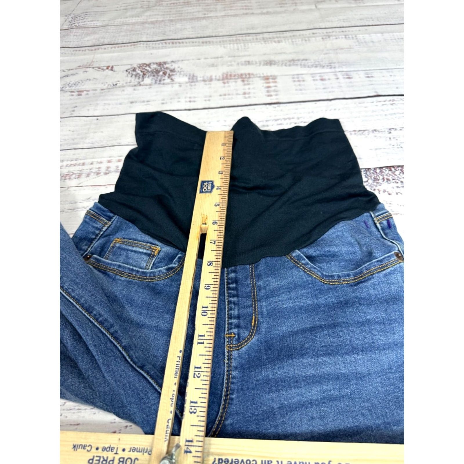 Vintage Indigo Poppy Maternity Jeans Skinny Womens S Blue Stretch Pull On Size 28" / US 6 / IT 42 - 5 Thumbnail