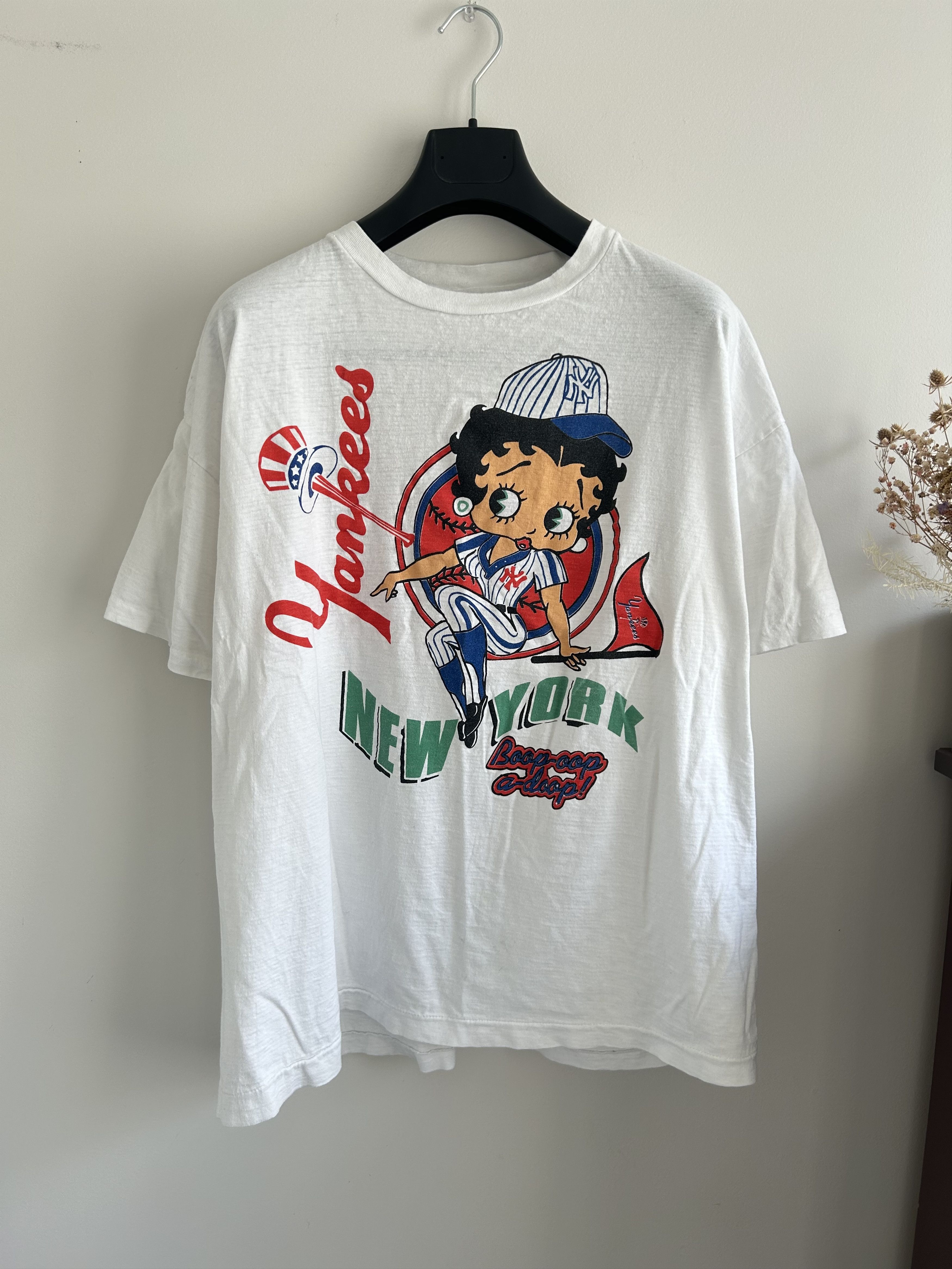 Vintage SS BETTY BOOP Yankees Size US XL / EU 56 / 4 - 8 Thumbnail