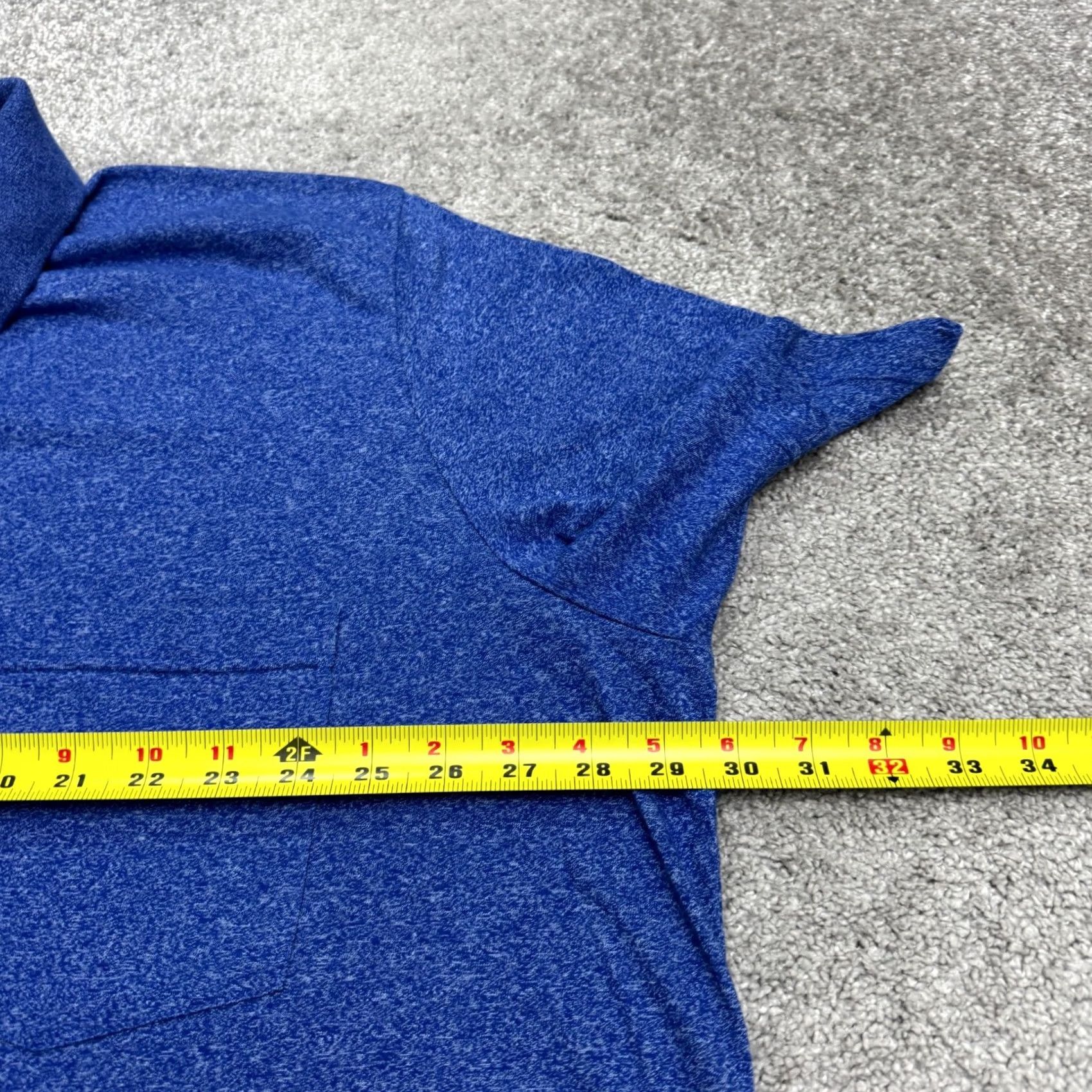 Vintage The Foundry Polo Shirt Men 3XL Heather Blue Short Sleeve Pocket Casual Size US XXL / EU 58 / 5 - 7 Thumbnail