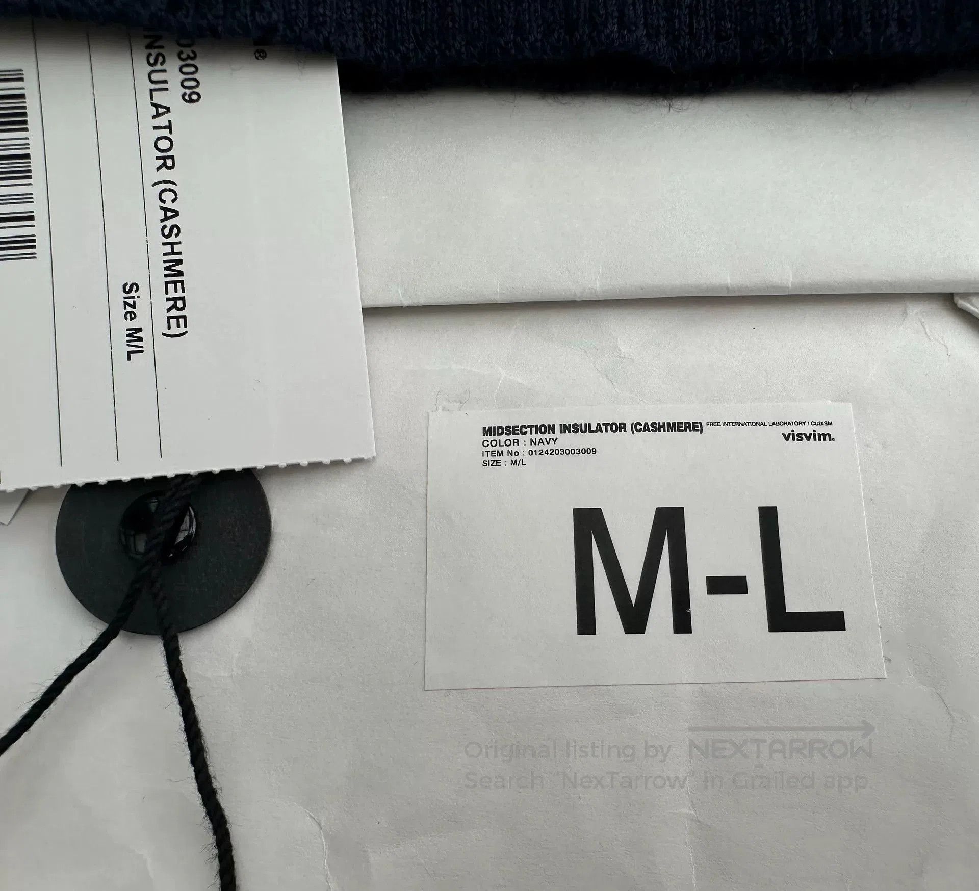 Visvim visvim cashmere insulator midsection navy blue. Size US M / EU 48-50 / 2 - 5 Thumbnail