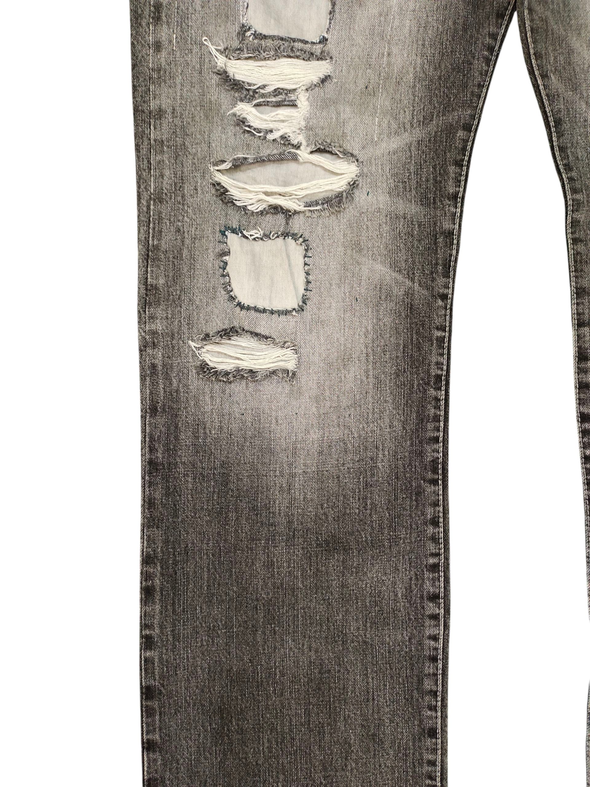 Neighborhood × Wtaps Neighborhood Dp-Mid Selvedge Patchwork Distress Denim Jeans Size US 34 / EU 50 - 4 Thumbnail
