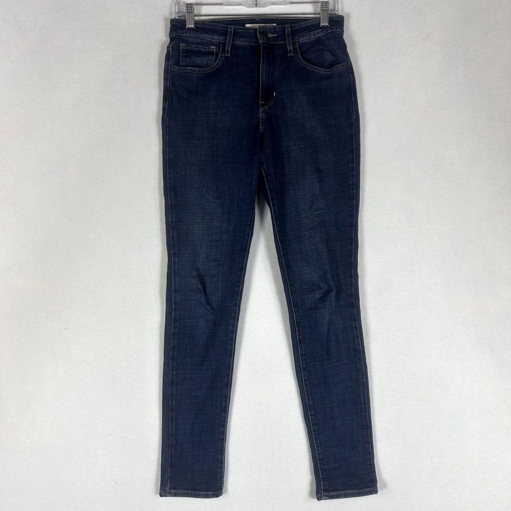 Levi's Levi’s 721 High Rise Skinny Jeans Womens 28 Blue Denim Casual 30" Inseam Size 28" / US 6 / IT 42 - 2 Thumbnail