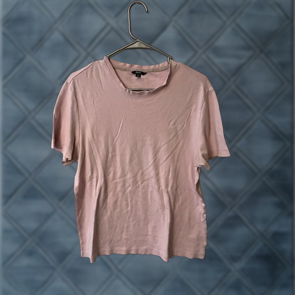 DKNY DKNY Men’s T-Shirt Solid Crew Neck Short Sleeve Pink Medium Size US M / EU 48-50 / 2 - 1 Thumbnail