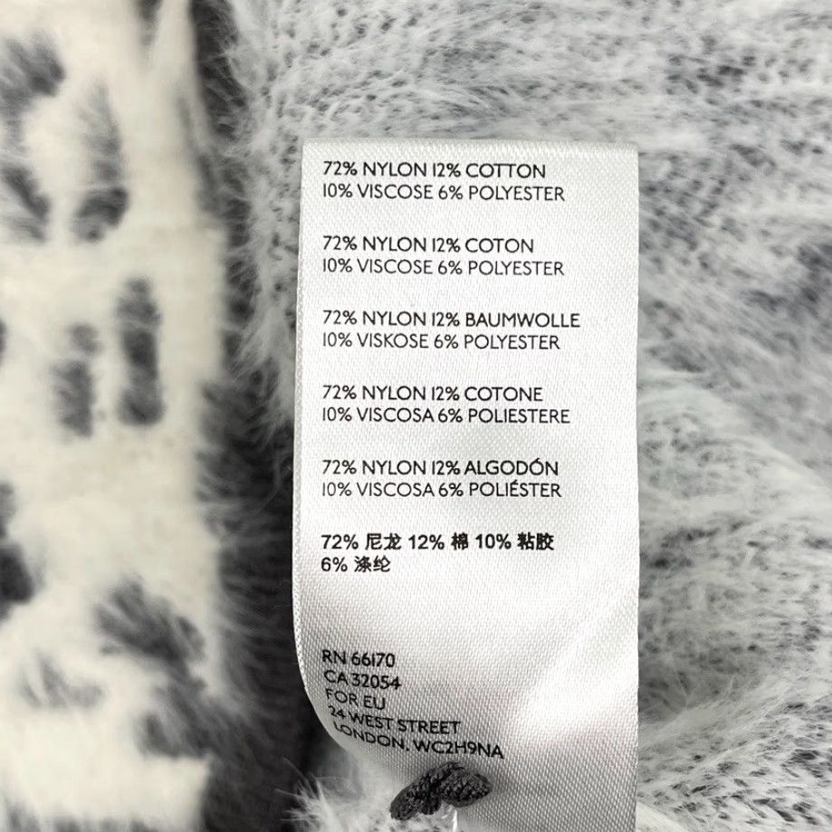 Anthropologie Anthropologie Snow Leopard Cindy Half Zip Pullover Sweater Womens M Knit Fuzzy Size M / US 6-8 / IT 42-44 - 6 Thumbnail