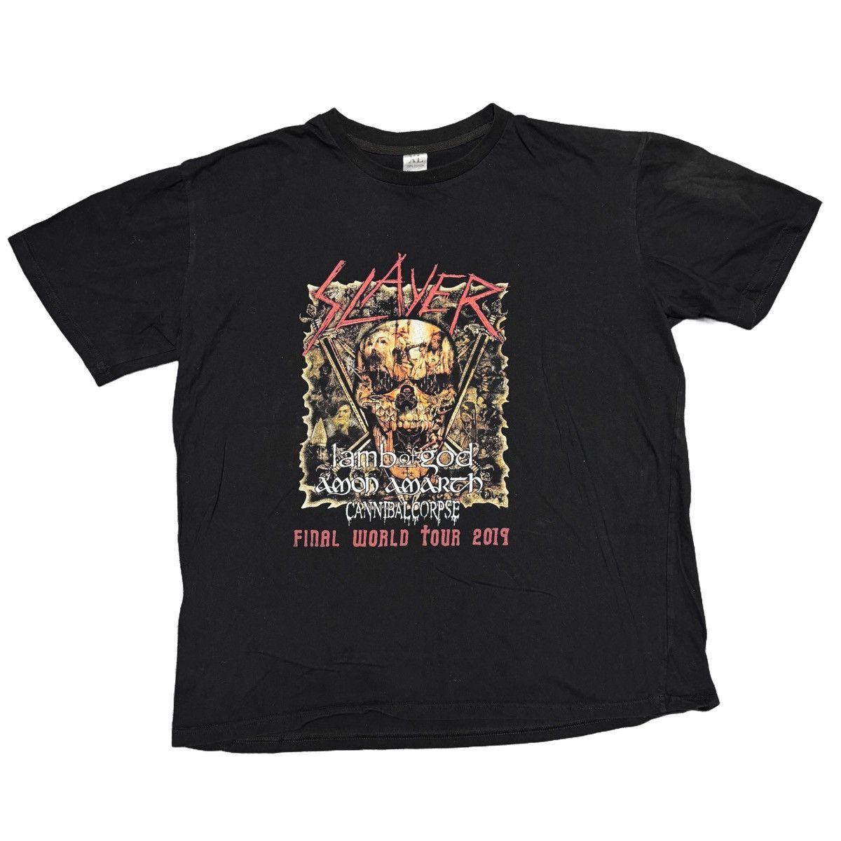 Band Tees × Slayer × Vintage Slayer Vintage Metal Band T Shirts Cannibal Corpse Size US L / EU 52-54 / 3 - 1 Thumbnail