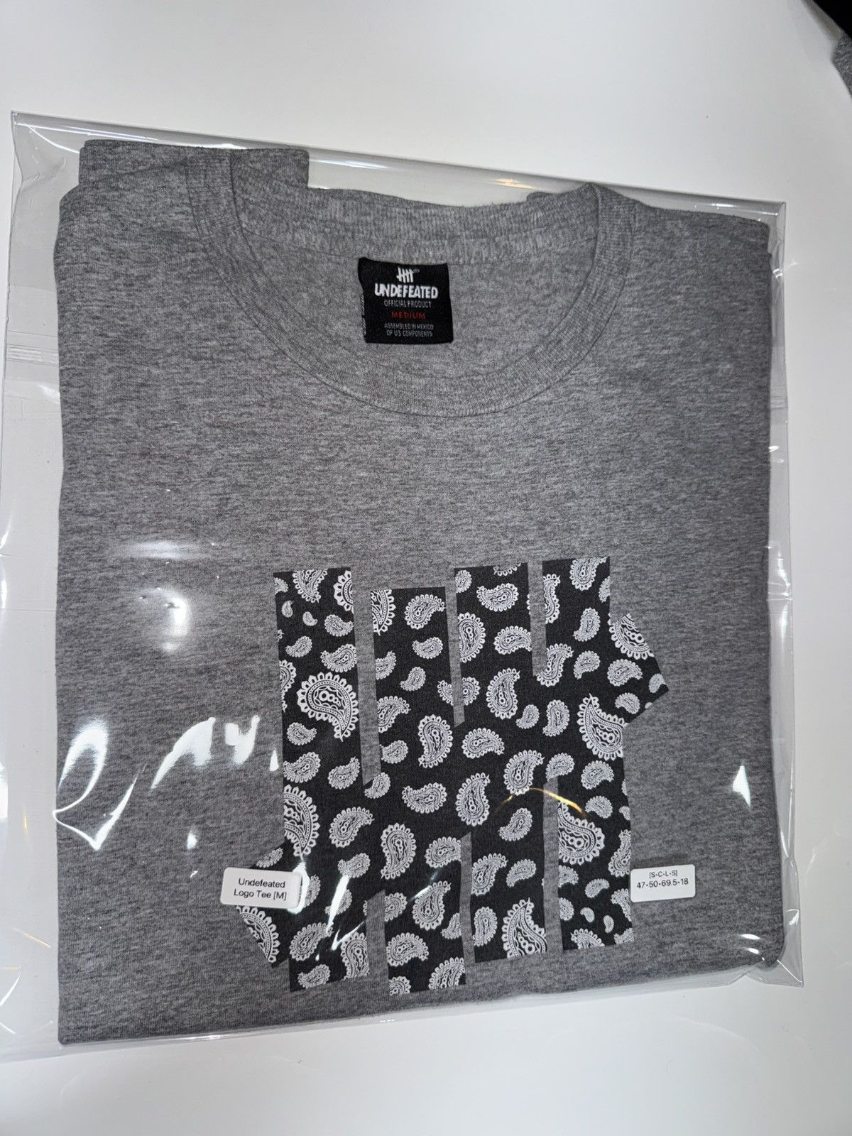 Undefeated [M] Undefeated Paisley Logo Tubular T-Shirt Grey Size US M / EU 48-50 / 2 - 12 Thumbnail