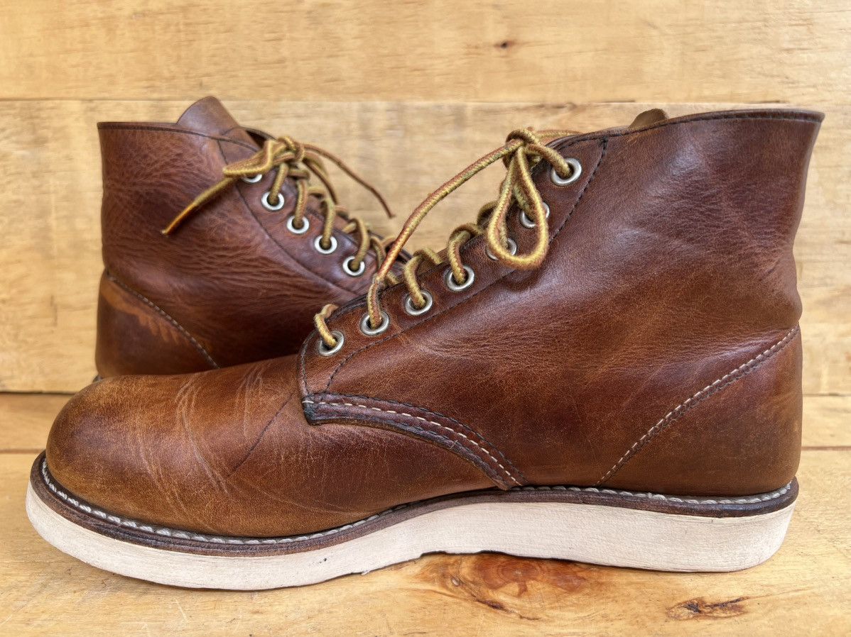 Red Wing Red Wing 9111 Classic Round Toe Brown Leather Boots Size US 7 / EU 40 - 8 Thumbnail