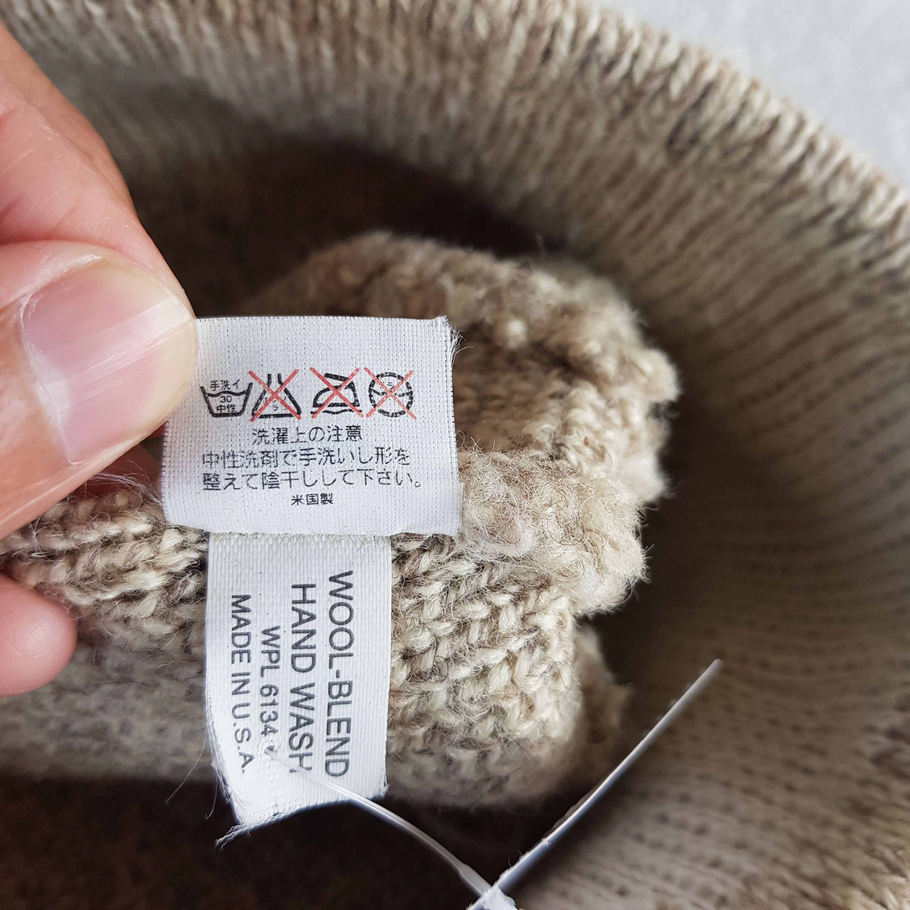 Homespun Knitwear Vintage Unknown Wool Beanie Made in USA Snow Caps Hats Size ONE SIZE - 6 Thumbnail