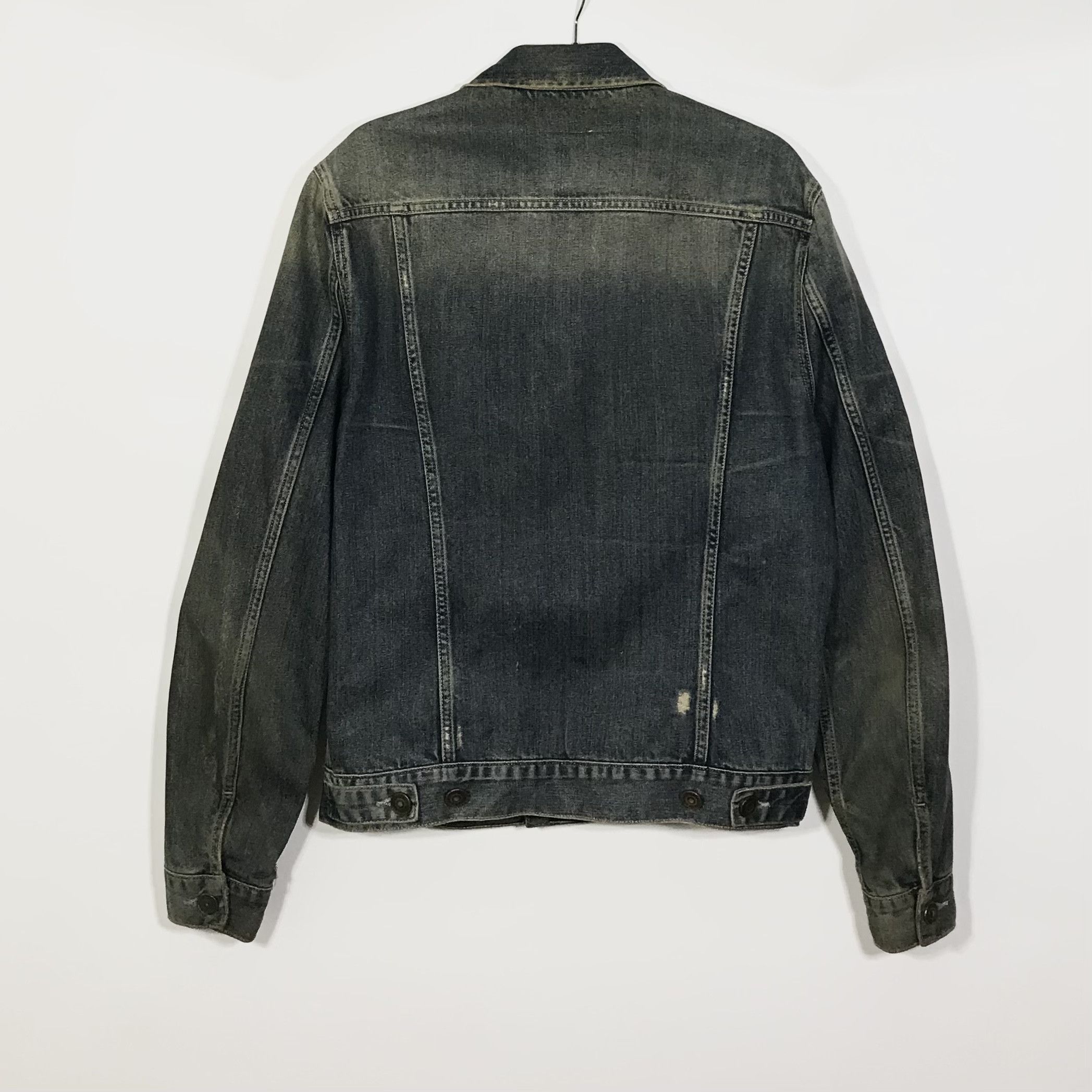 Allsaints Allsaints Soleil Denim Jacket Washed Ripped Mens Sz M Size US M / EU 48-50 / 2 - 2 Thumbnail