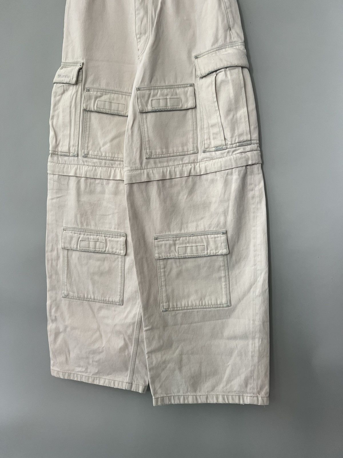 Balenciaga Balenciaga Denim Twill Baggy Cargo Pants Size US 29 - 3 Thumbnail