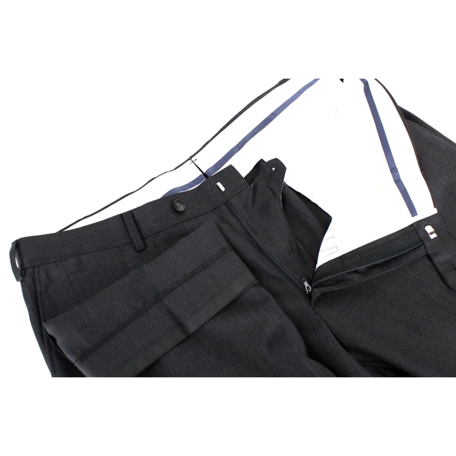 Suitsupply Suitsupply Brescia Trousers Mens UK 44 / W37 Wool Tapered Dark Grey Shirt? Size US 44 / EU 60 - 4 Thumbnail