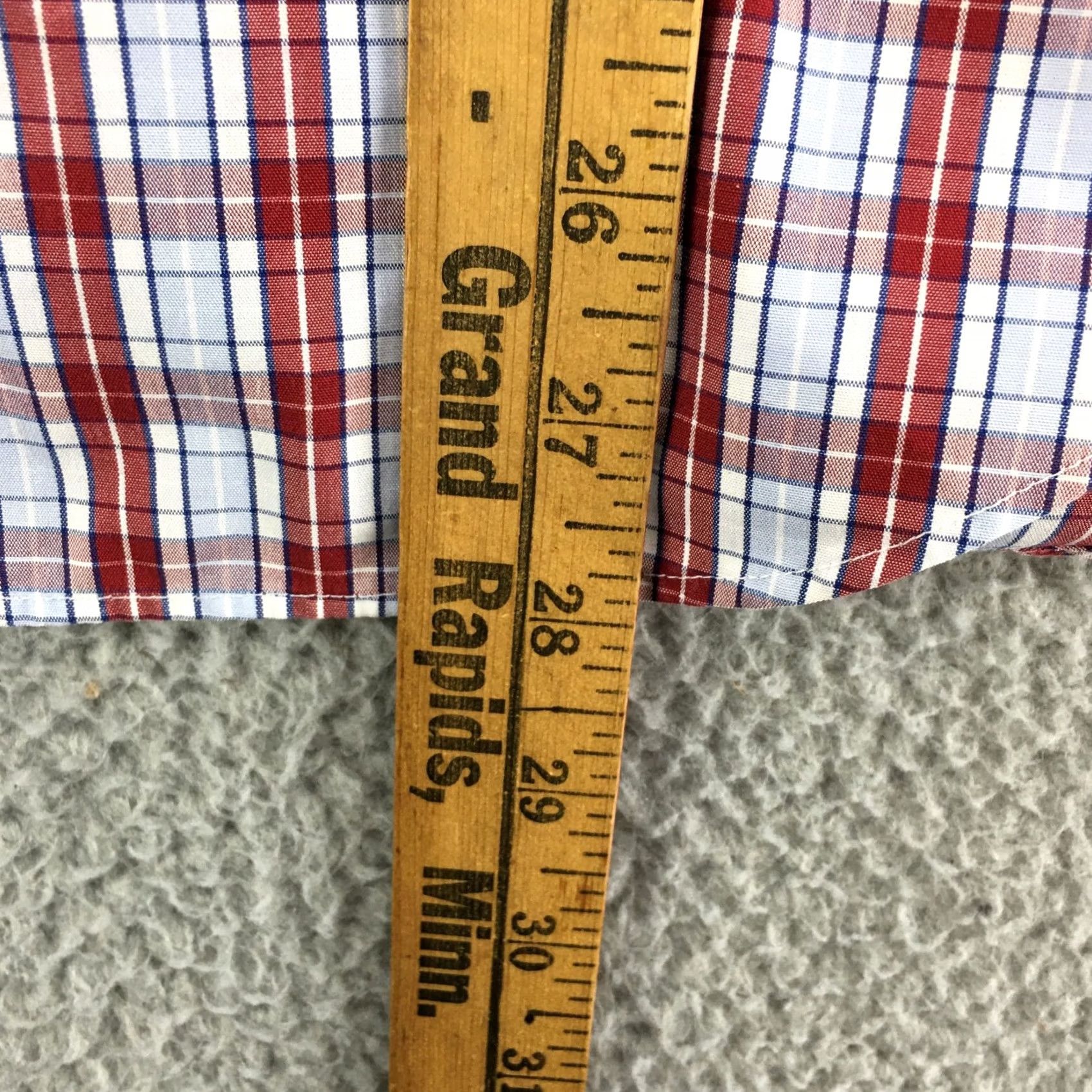 Banana Republic Banana Republic Button-Up Long Sleeve Shirt Mens Small Slim Red Plaid Shirt Size US S / EU 44-46 / 1 - 5 Thumbnail
