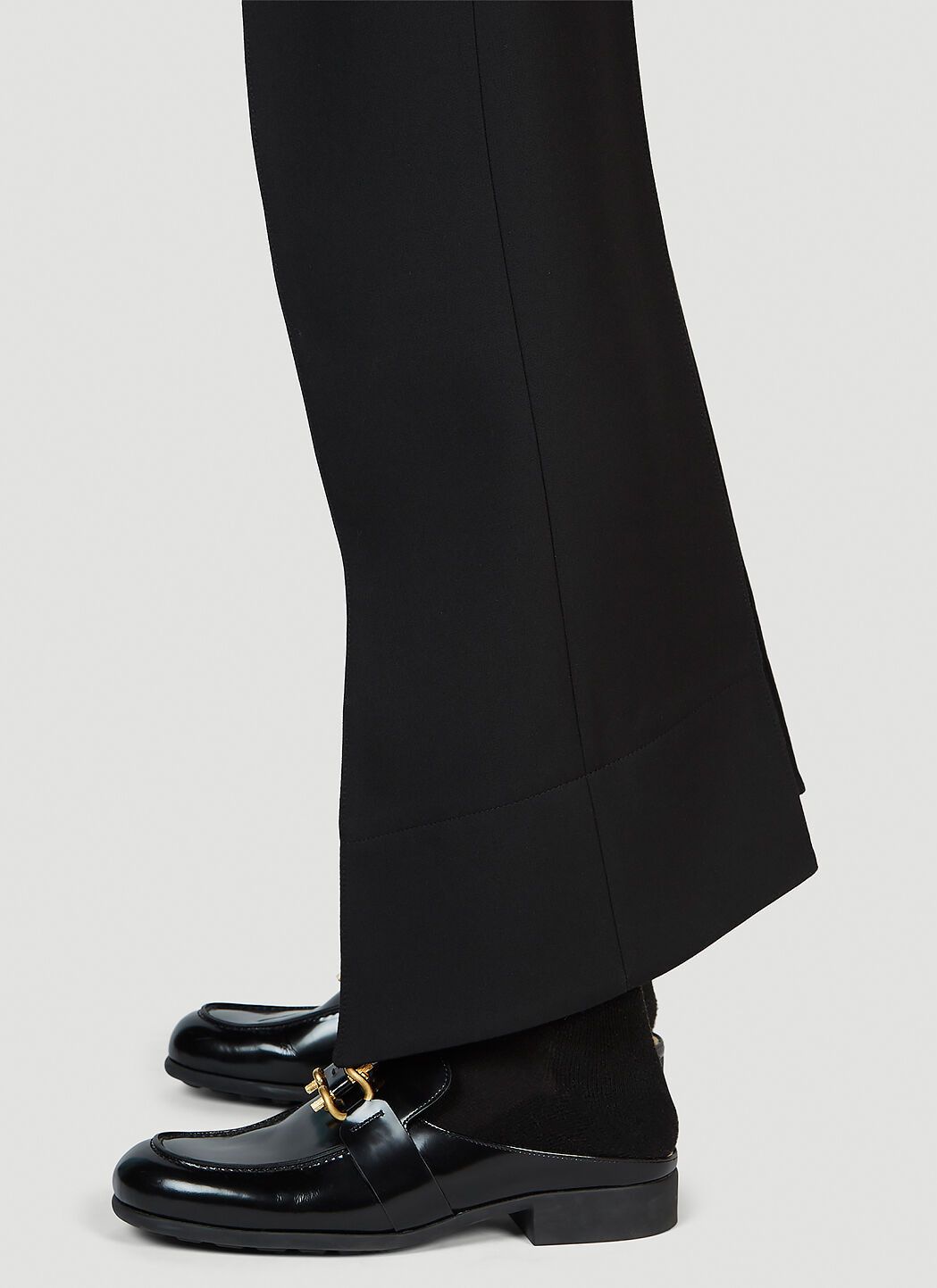 Bottega Veneta o1n1vont1224 Curved Shape Wool Pant in Black Size US 38 / EU 54 - 5 Thumbnail