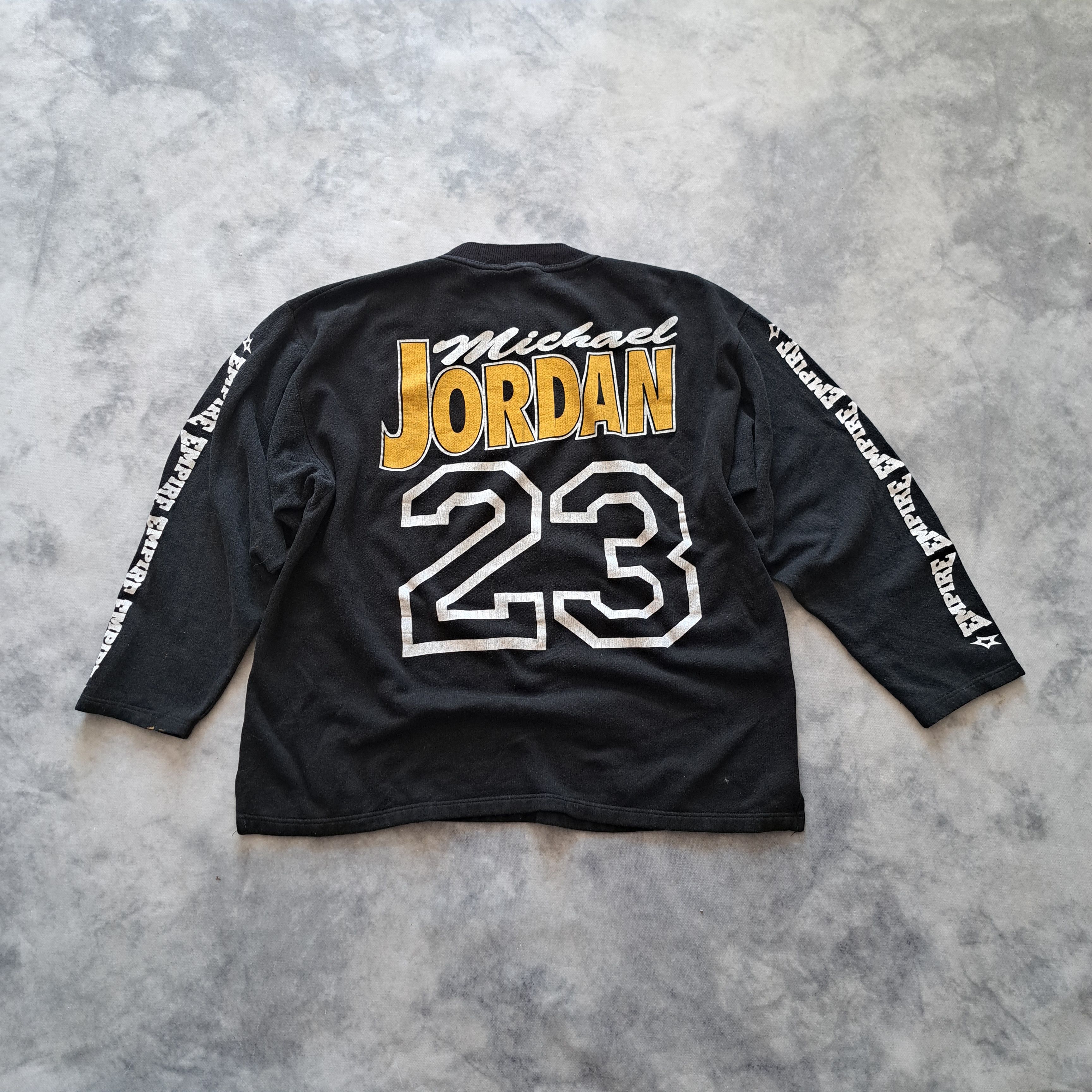 Vintage Vintage 90s Michael Jordan Longsleeve Rap Tee Chicago Bulls Size US L / EU 52-54 / 3 - 2 Thumbnail