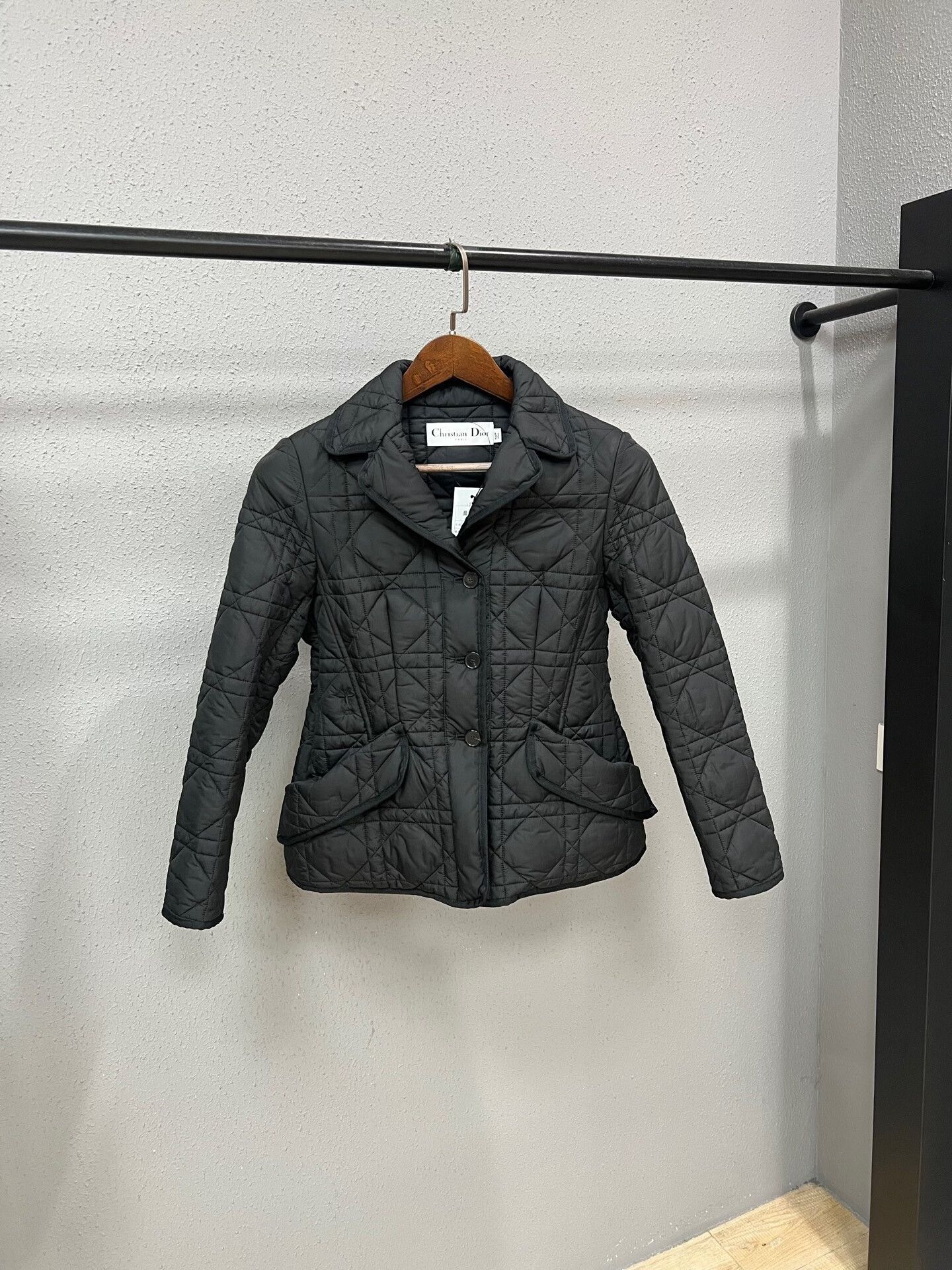 Dior Black Quilted Waist Coat