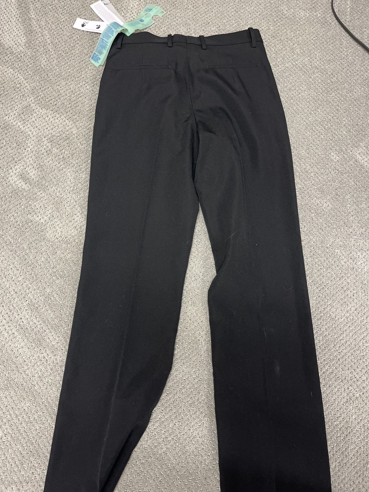 Off-White Off White Buckle Dry Wool Slim Pant Size US 32 / EU 48 - 1 Thumbnail