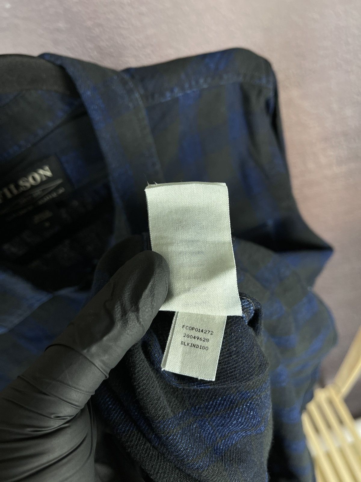 Filson Filson Indigo blue checkered flannel long sleeve shirt Size US M / EU 48-50 / 2 - 10 Thumbnail