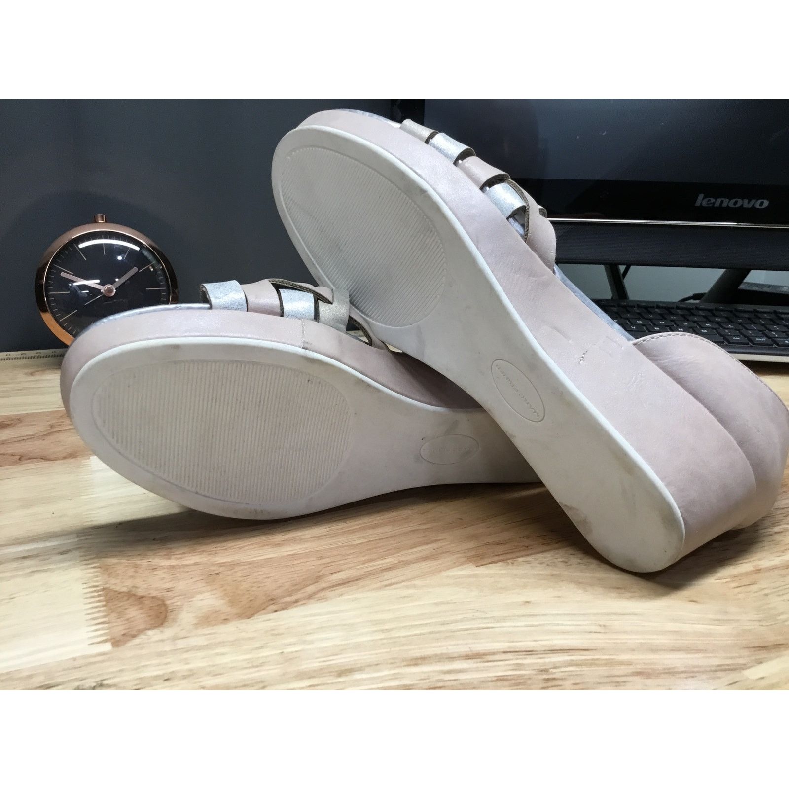 Marc Fisher Marc Fisher Wedge Sandal Kids 5 Pink Ankle Strap Wedge Heel Size US 5 / EU 37 - 5 Thumbnail