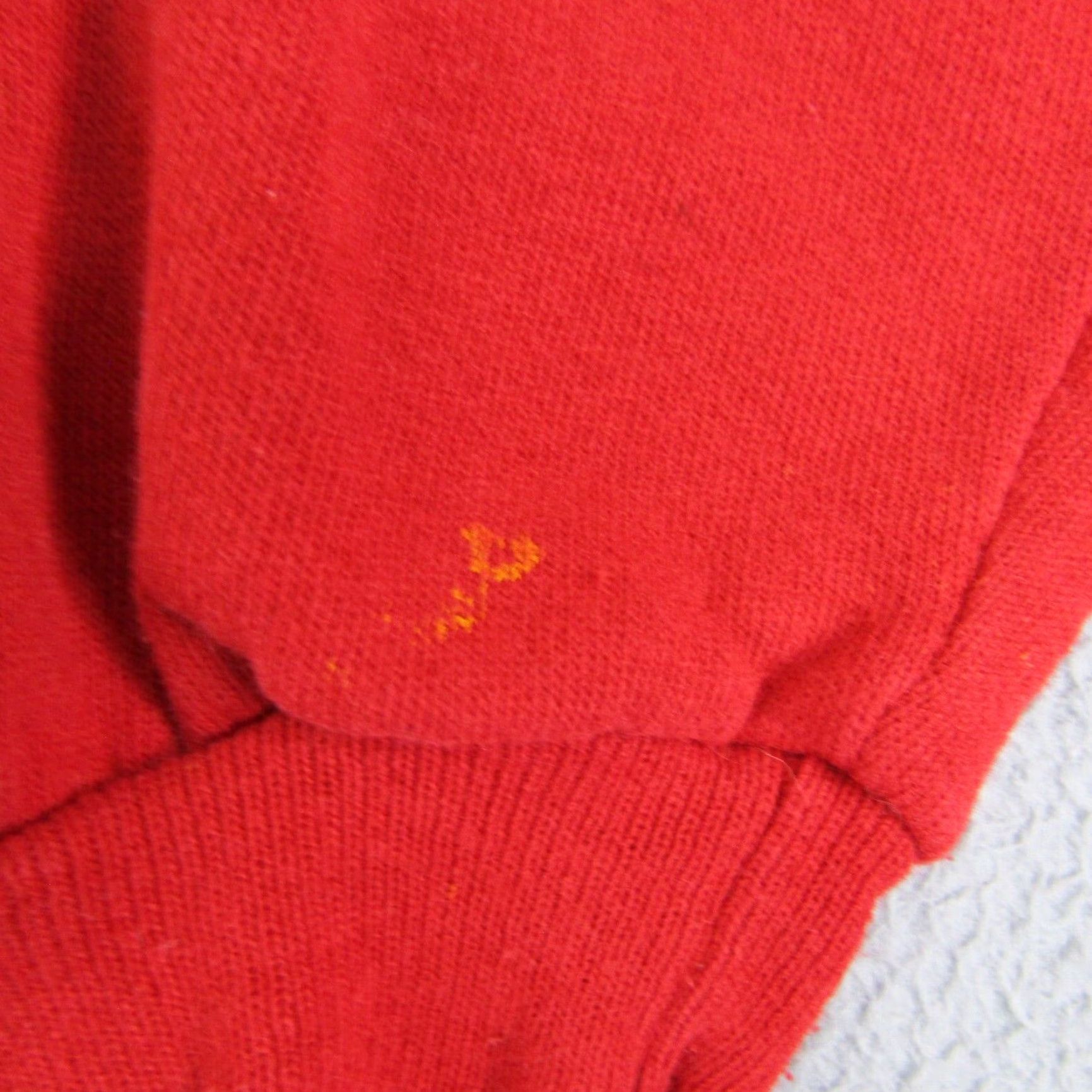 Jerzees VINTAGE Jerzees Pismo Beach Hoodie Mens Large Red Pullover Sweatshirt Logo Knit Pullover 90s Beach Outdoor Hooded Pockets Mens Size US L / EU 52-54 / 3 - 5 Thumbnail