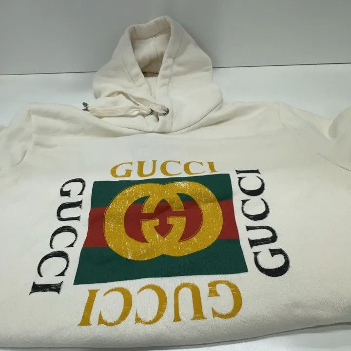 Gucci Gucci Gucci Logo Print Hooded Sweatshirt for Men -2506 Size US S / EU 44-46 / 1 - 8 Thumbnail