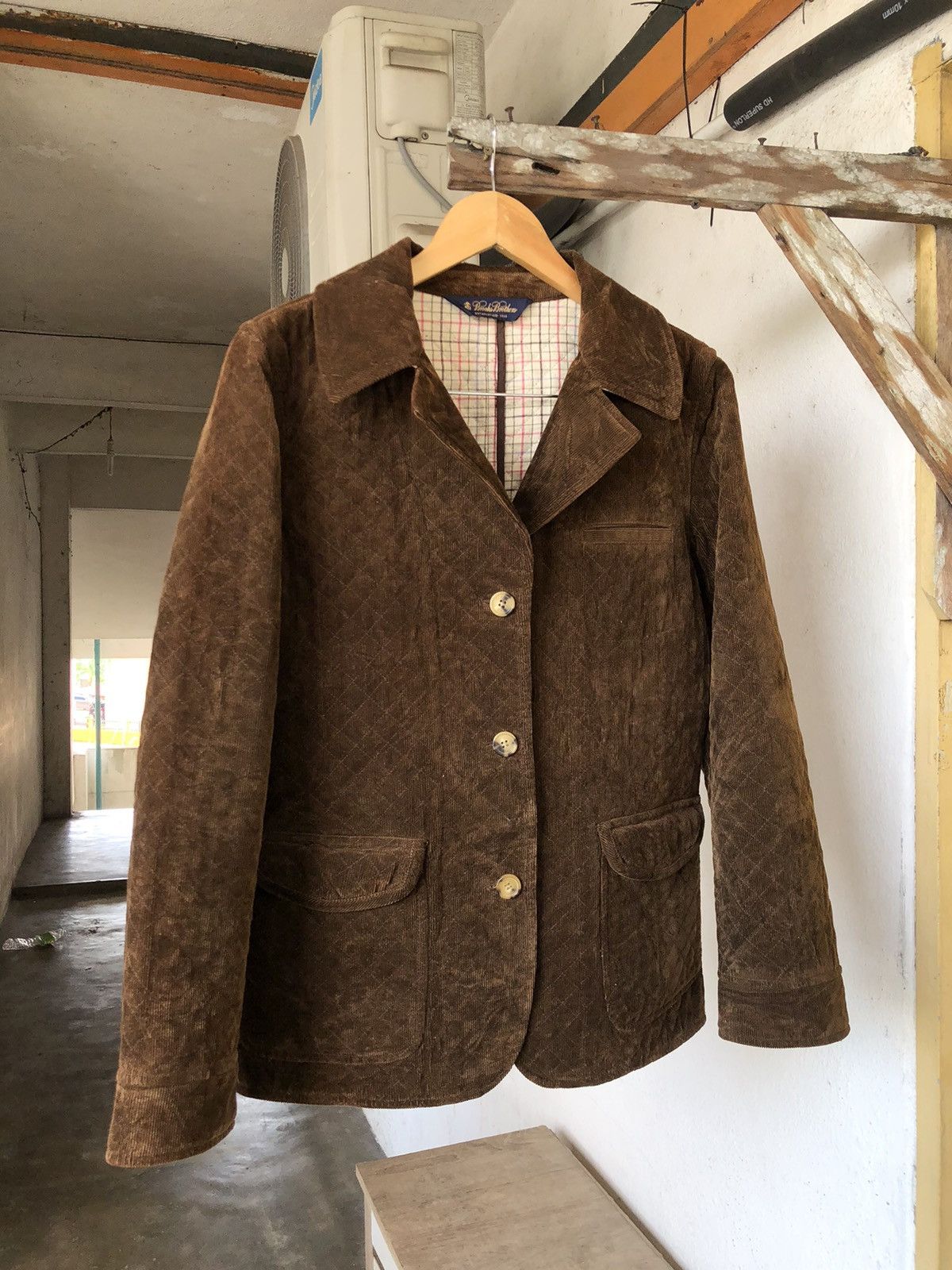 Brooks Brothers Vintage Brooks Brothers Quilt Paded Jacket Brown Size S / US 4 / IT 40 - 3 Thumbnail