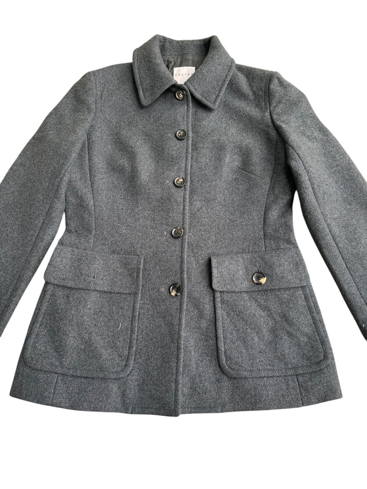 Celine 🔥 Designer Celine Coats Wool Jacket Women Size S / US 4 / IT 40 - 5 Thumbnail